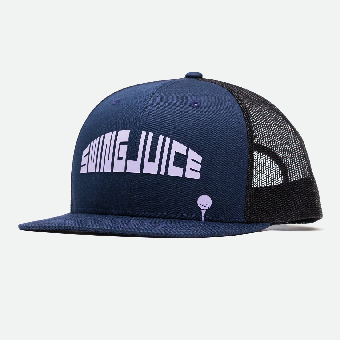 Golf 8-Bit Unisex Trucker Hat-Navy