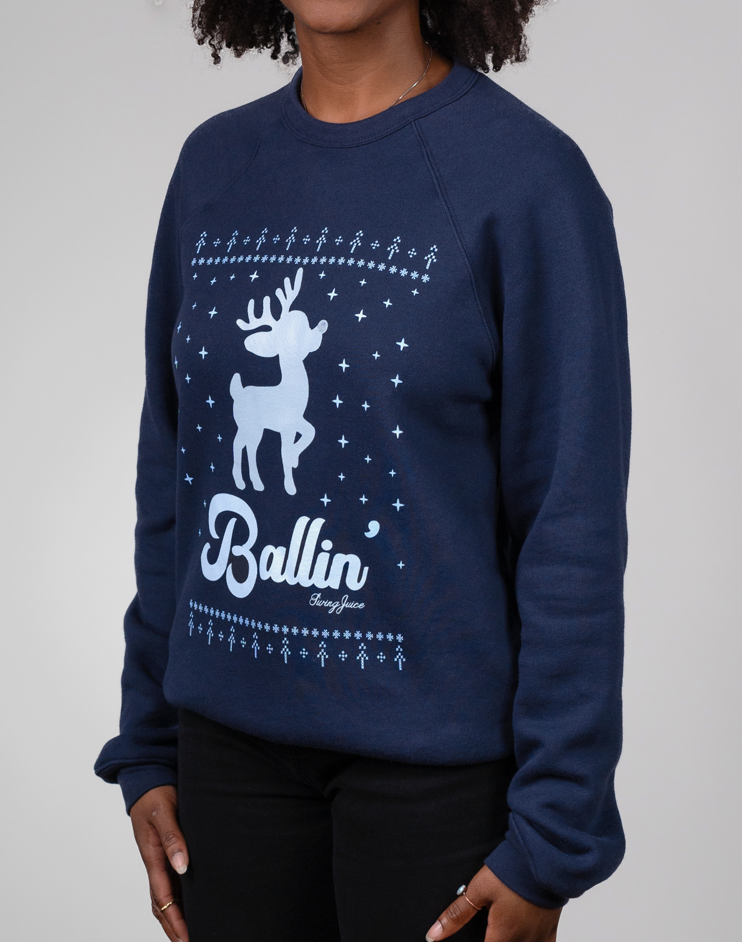 Golf Ballin' Unisex Ugly Sweatshirt-Navy