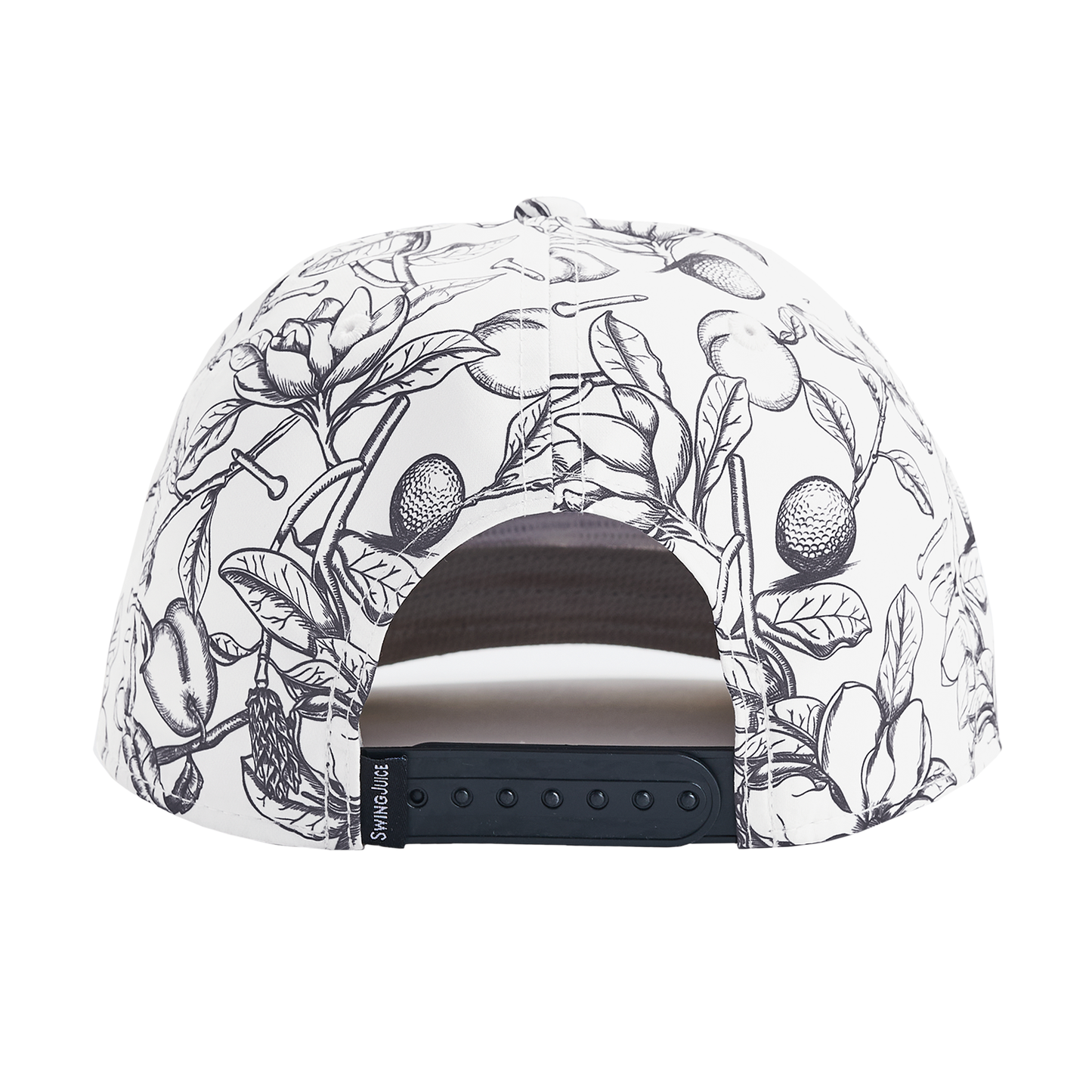 Golf Magnolia Toile Unisex Rope Hat-Ivory