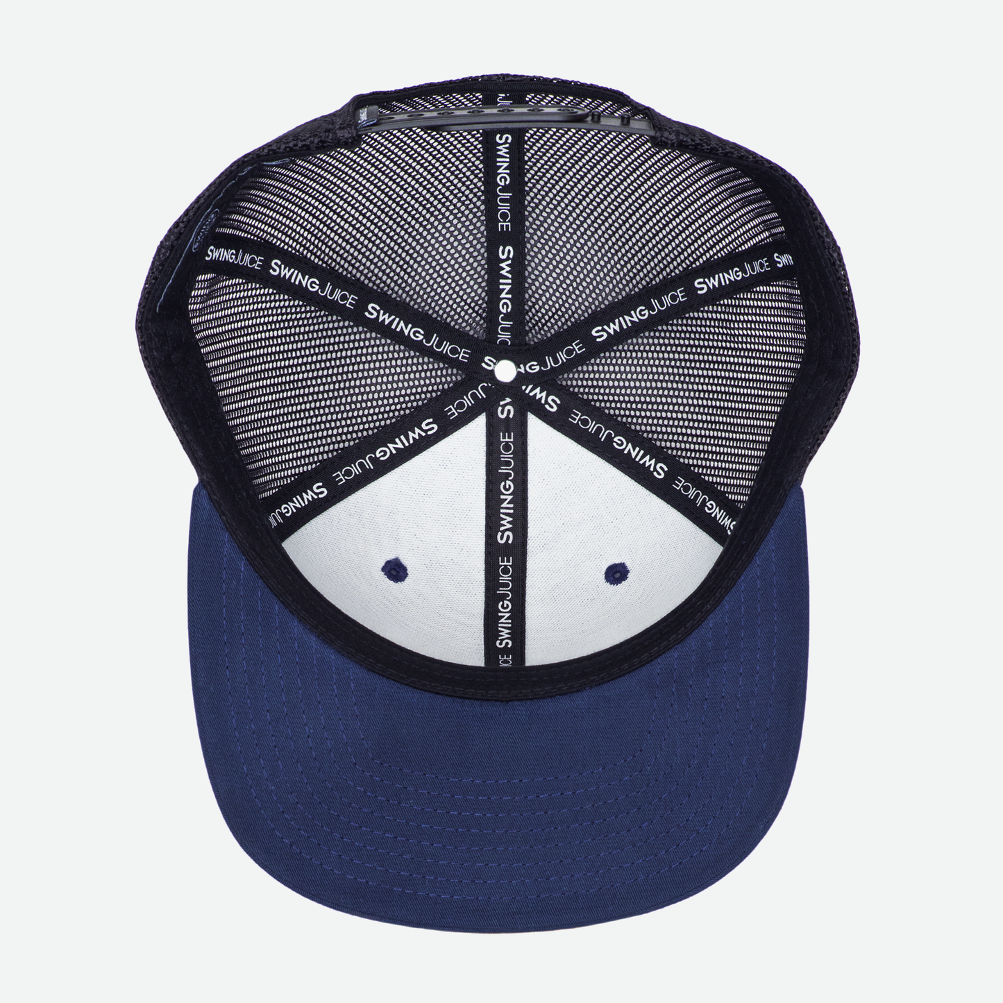 Golf 8-Bit Unisex Trucker Hat-Navy