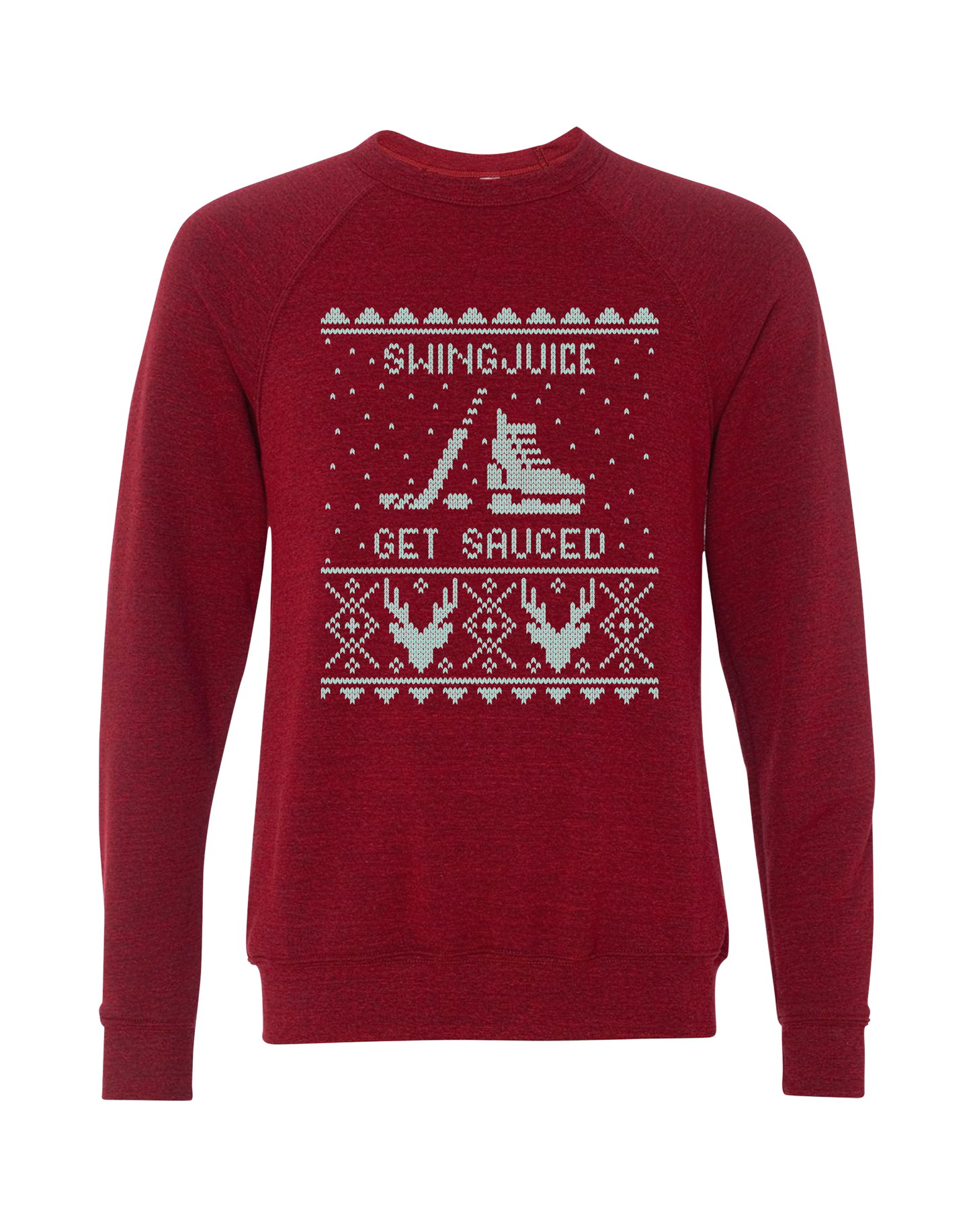 Hockey Get Sauced Unisex Sweatshirt-Cardinal