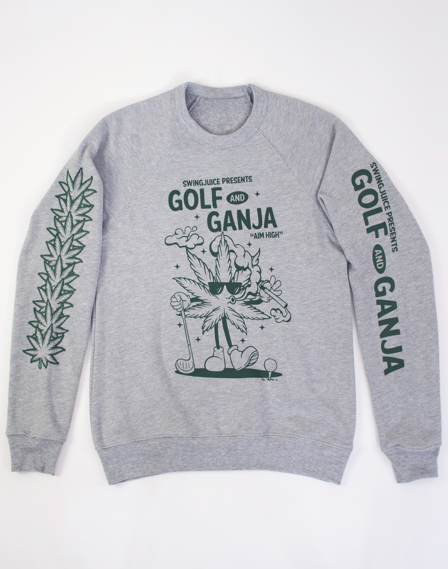 Golf & Ganja Unisex Sweatshirt-Grey