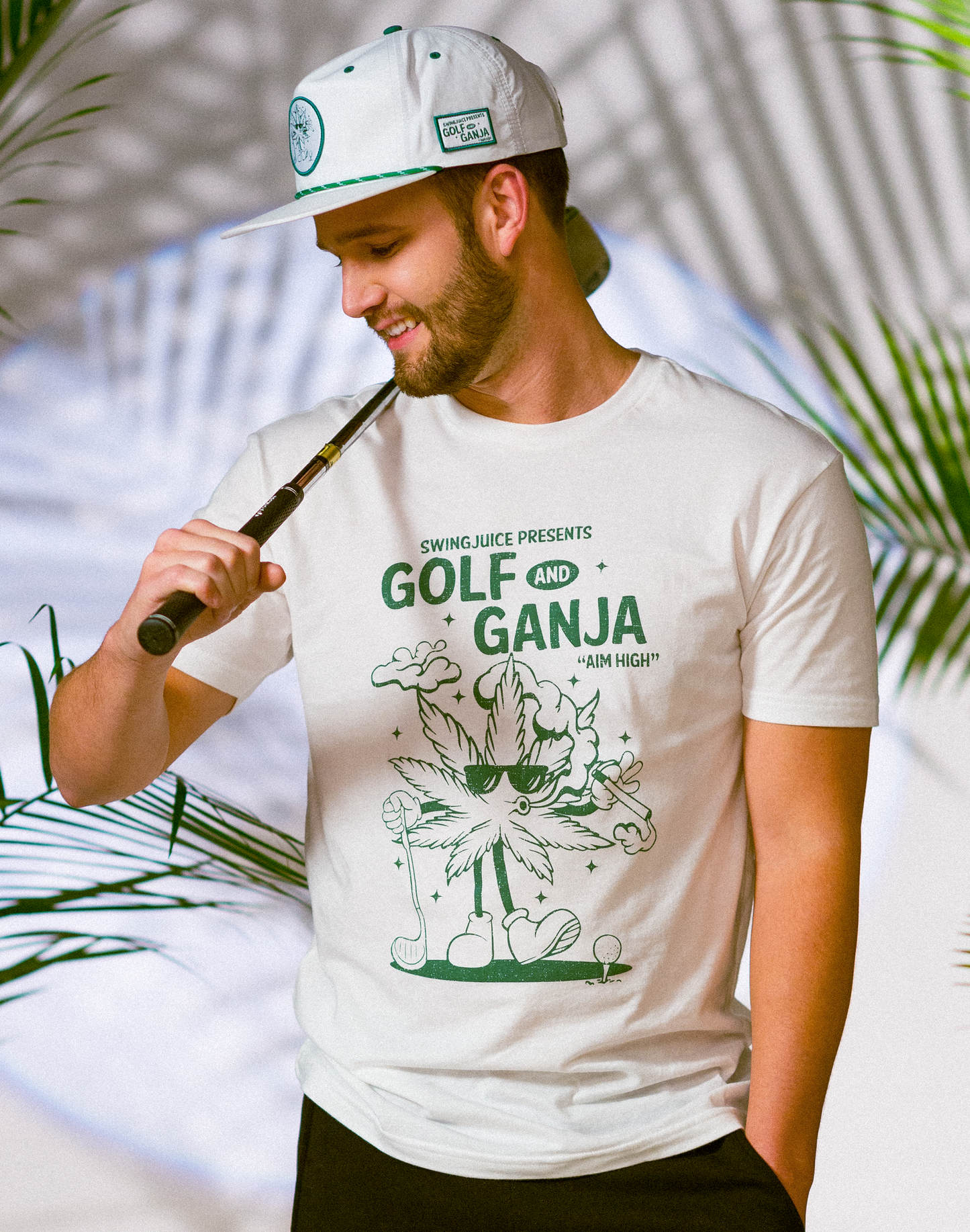 Golf & Ganja Distressed T-Shirt