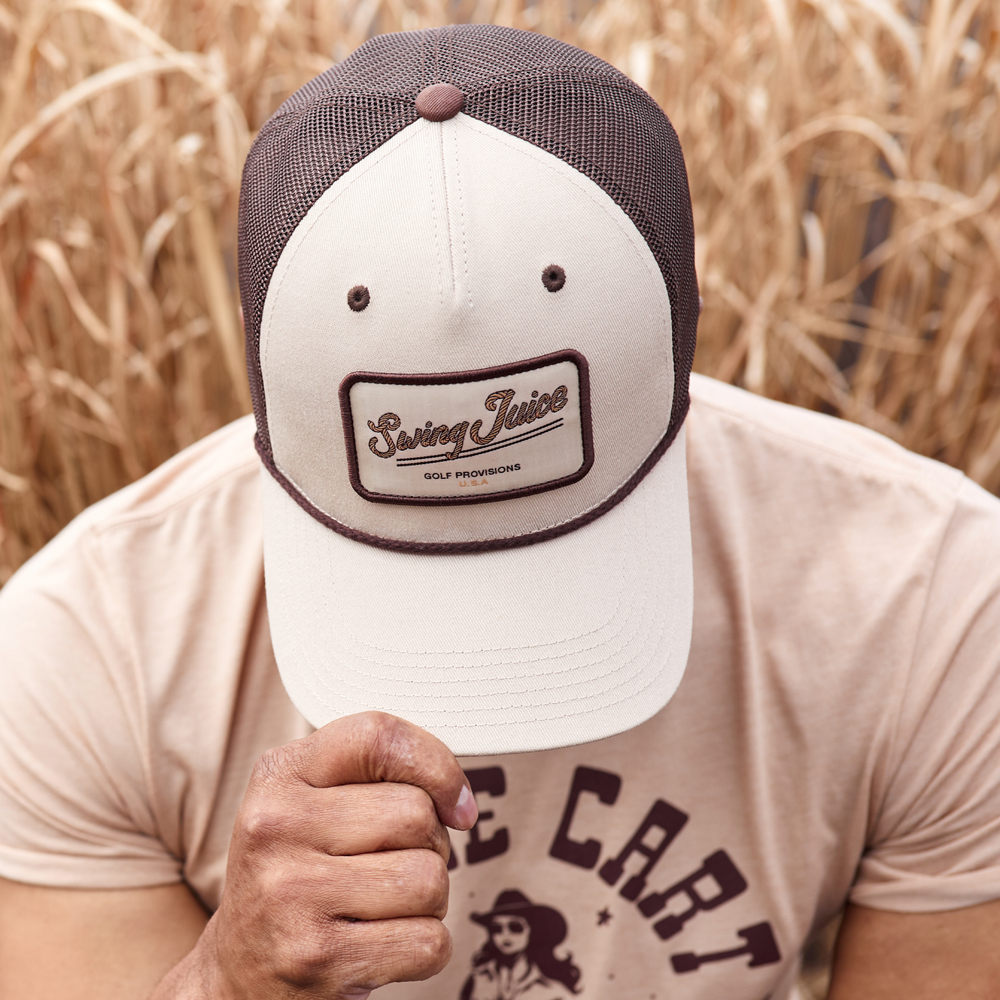 Golf Provisions Trucker Rope Hat Tan O/S