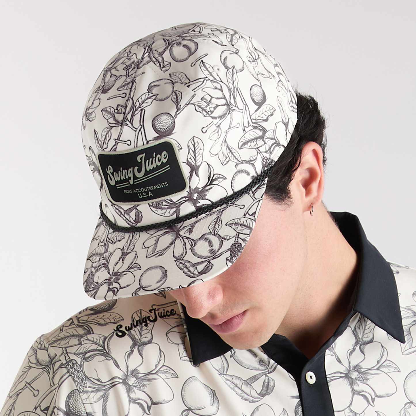 Magnolia Toile Rope Hat Ivory O/S