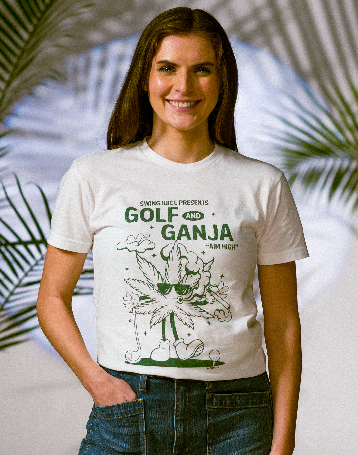 Golf & Ganja Distressed T-Shirt