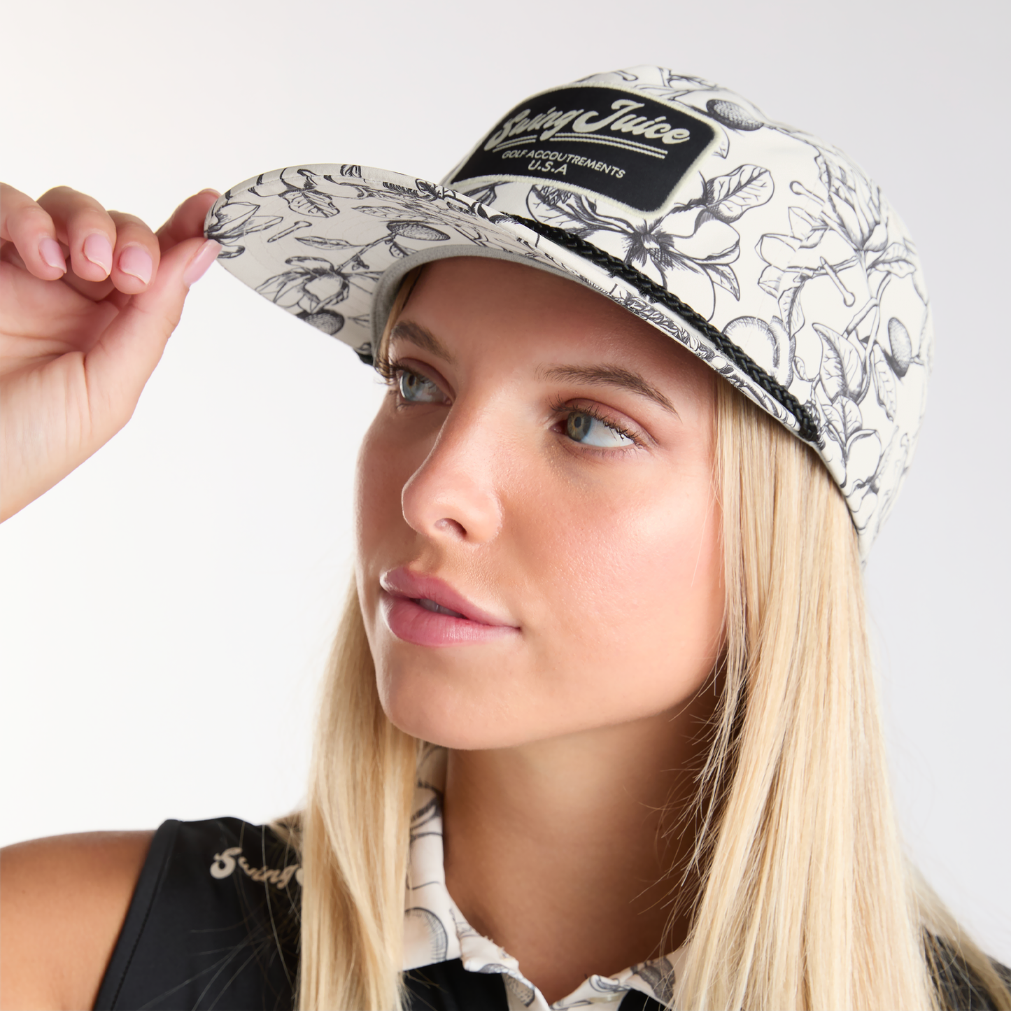 Magnolia Toile Rope Hat Ivory O/S