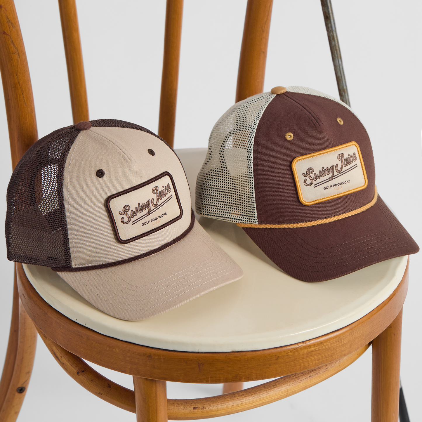 Golf Provisions Trucker Rope Hat Tan O/S