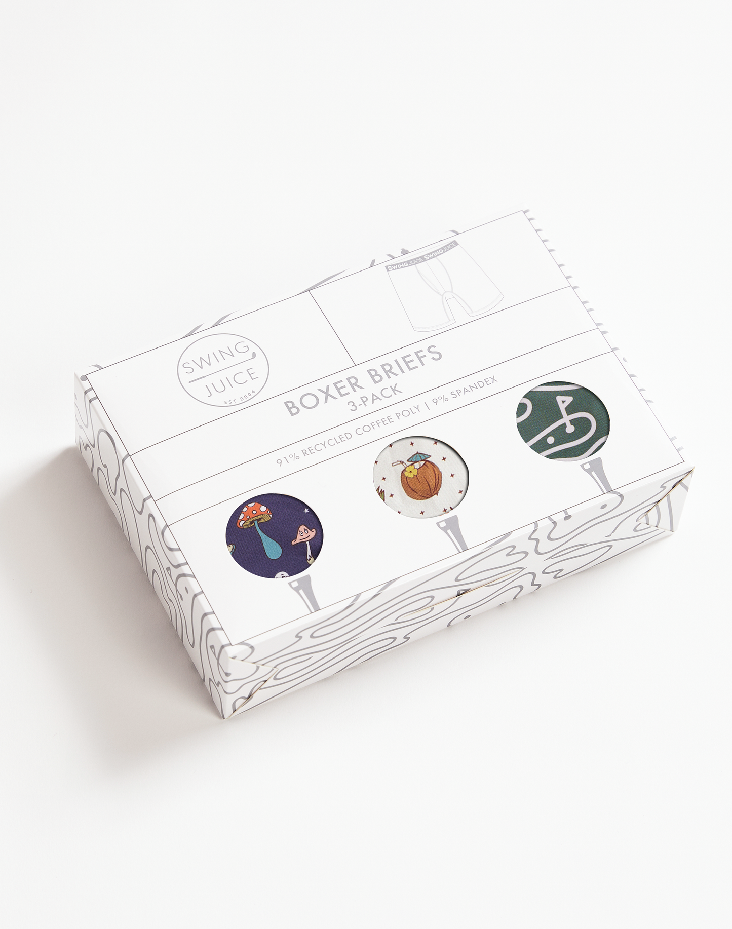 6" Boxer Brief 3-Pack Fashion