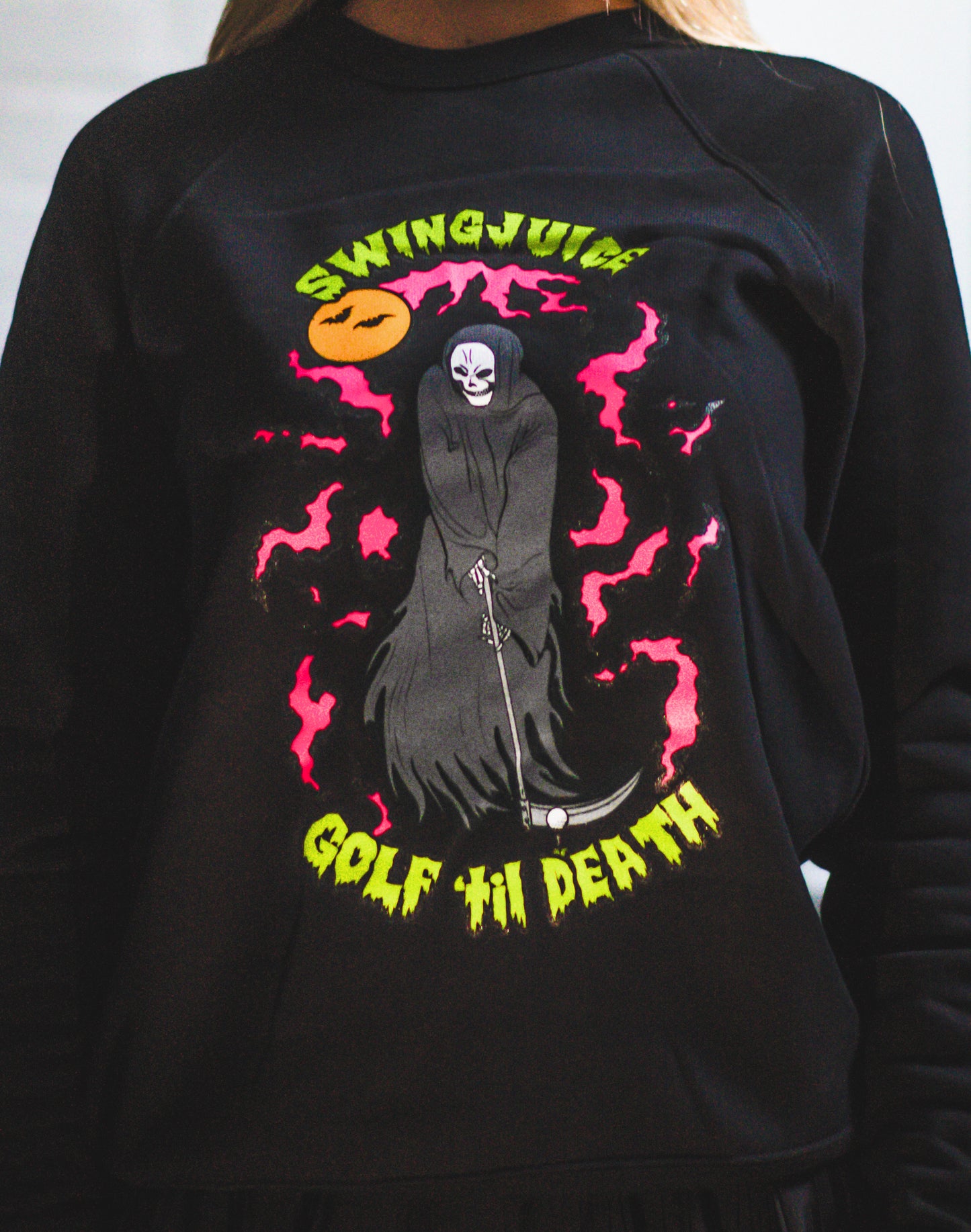 Golf Reaper Unisex Sweatshirt-Black