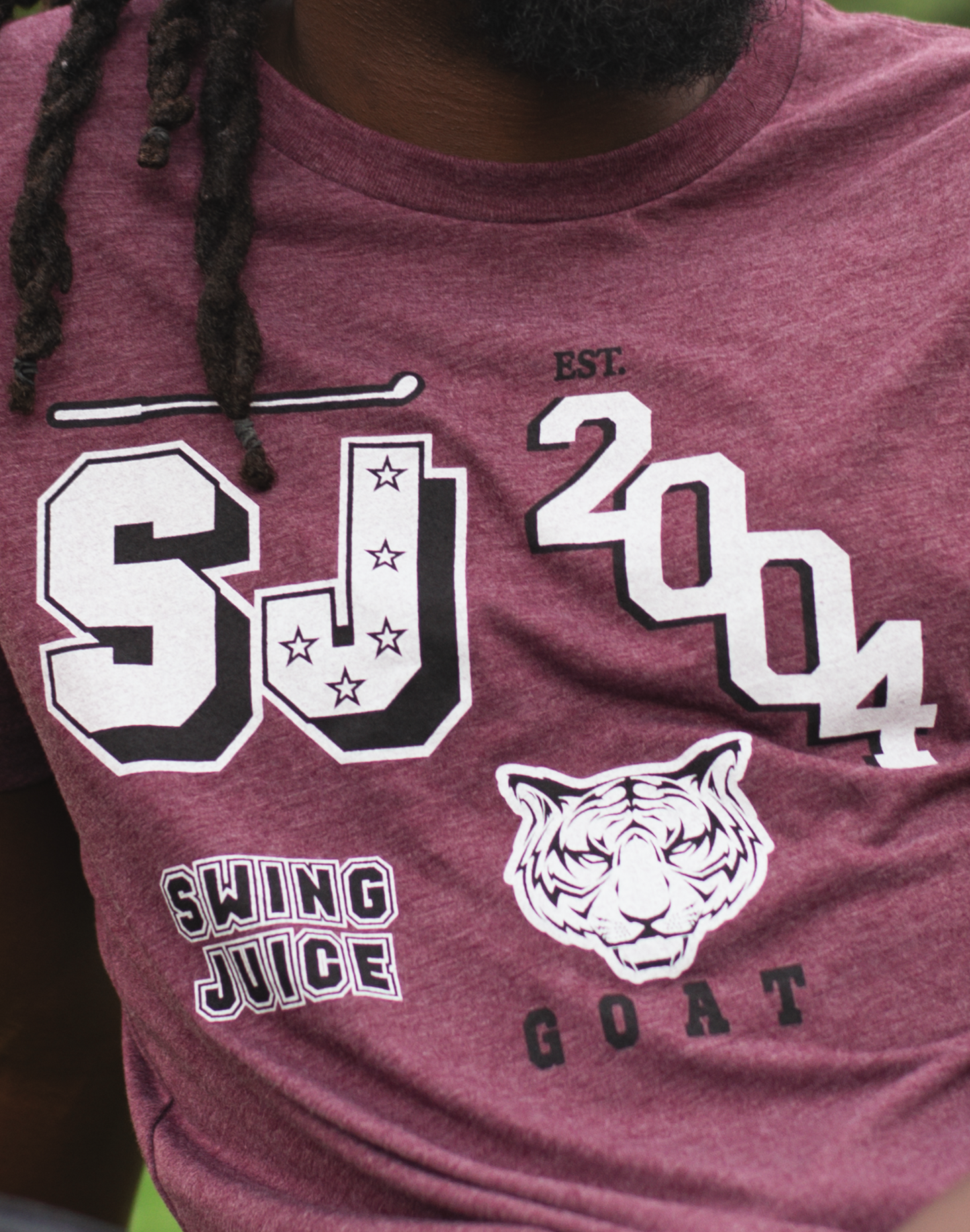 Golf Varsity Remix Unisex T-Shirt-Maroon