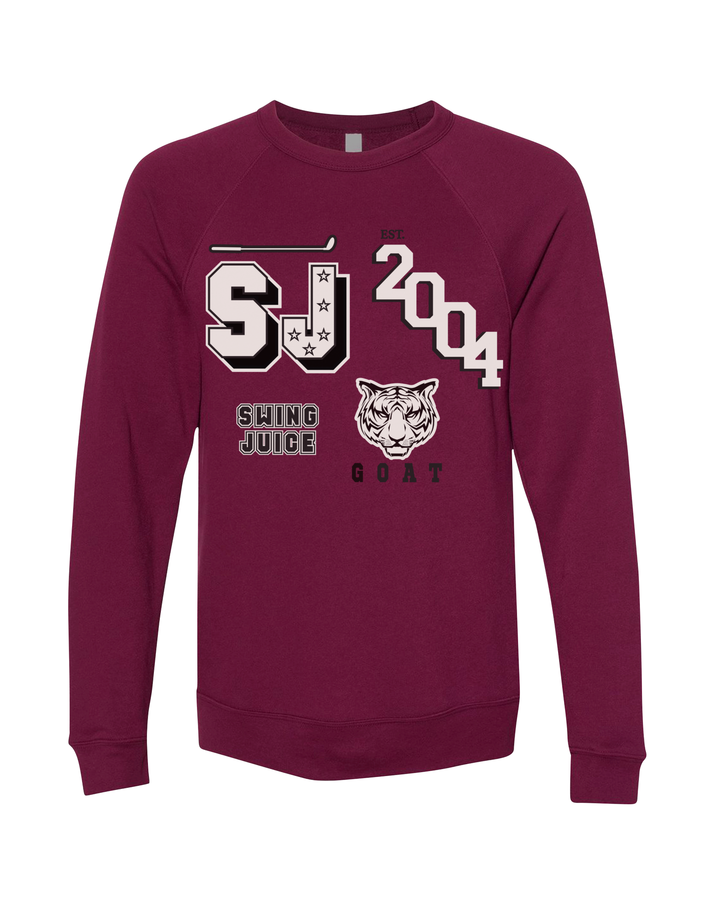 Golf Varsity Remix Unisex Sweatshirt-Maroon