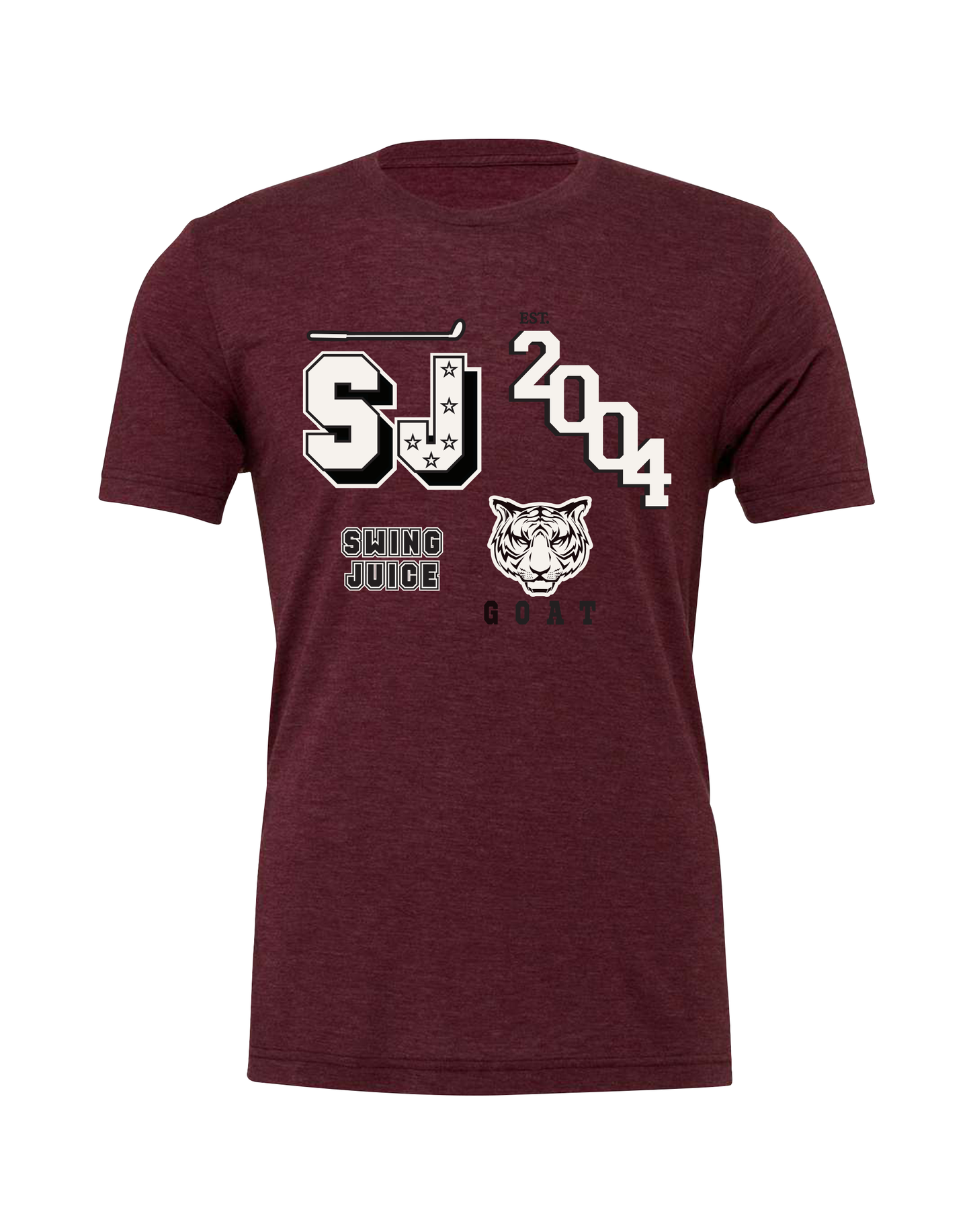 Golf Varsity Remix Unisex T-Shirt-Maroon