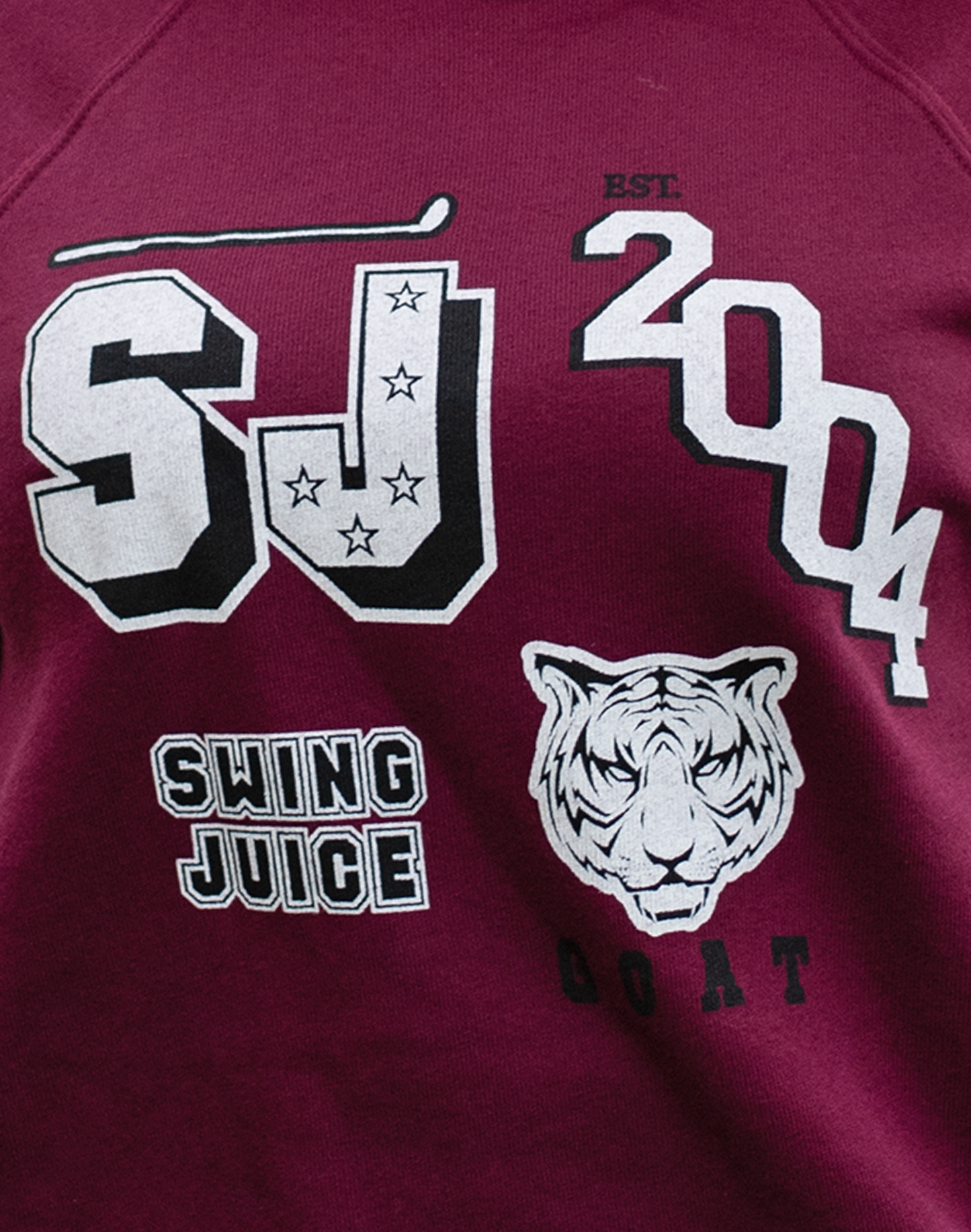 Golf Varsity Remix Unisex Sweatshirt-Maroon