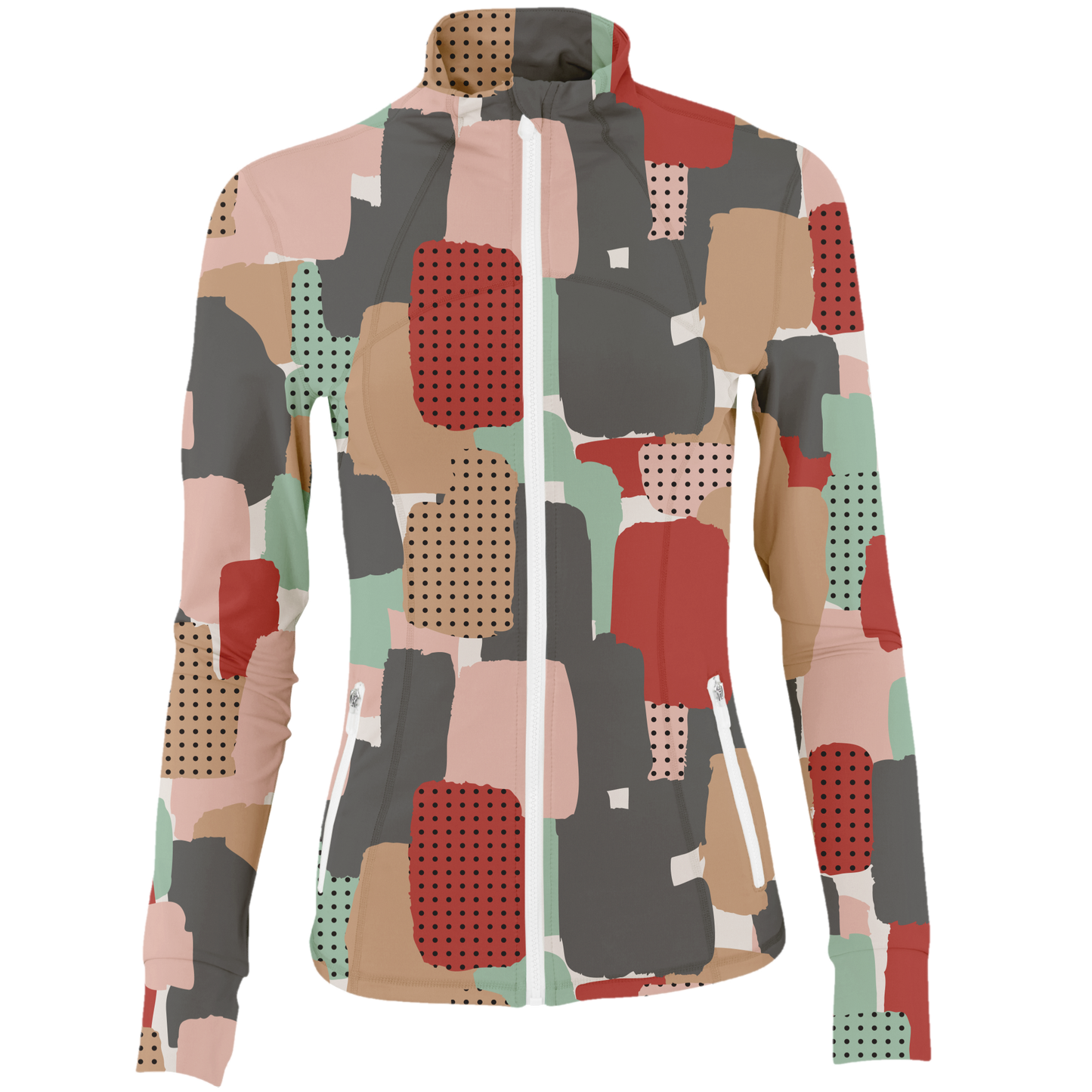Golf Abstract Camo Women's Full Zip-Multi