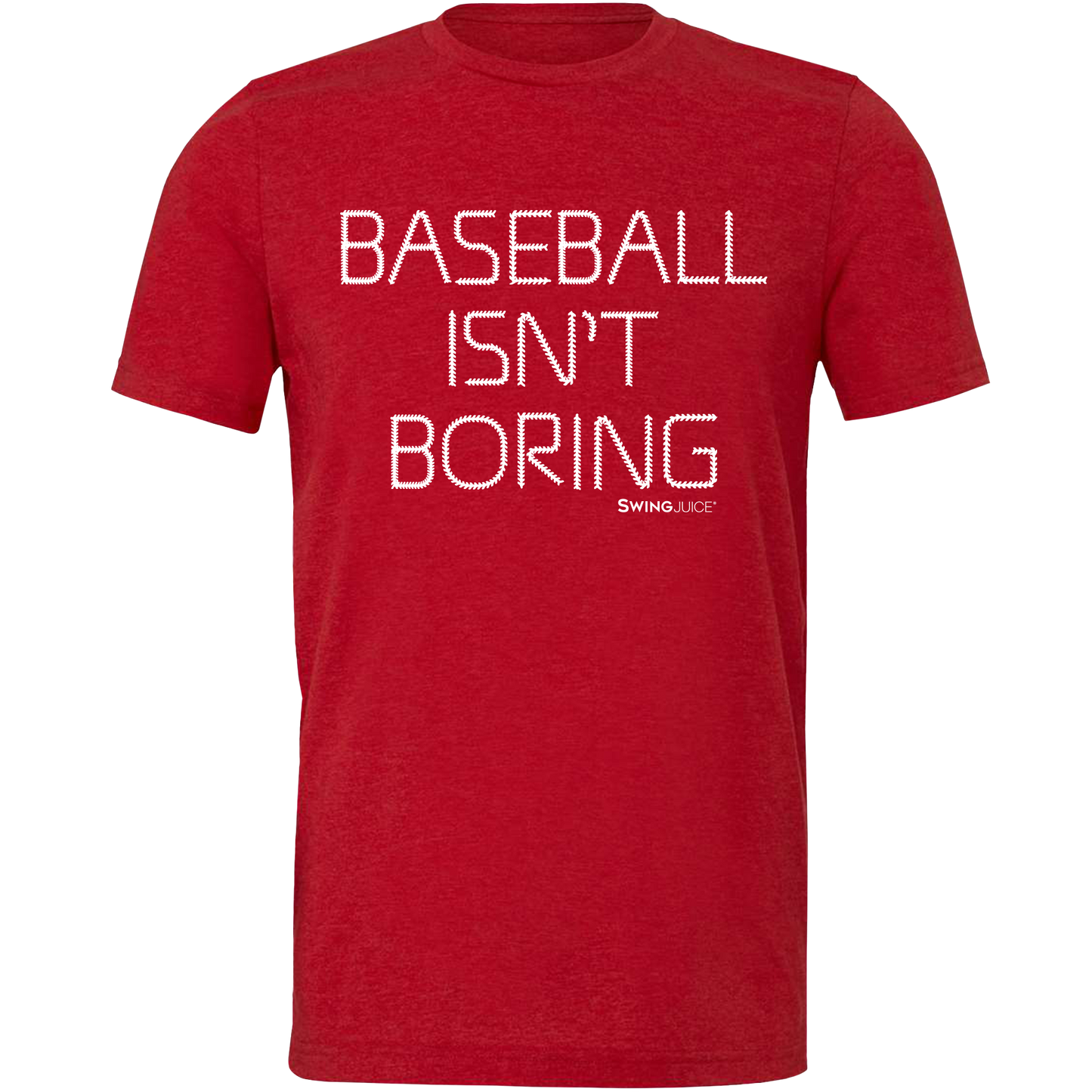 Official Baseball Isn't Boring Unisex T-Shirt Red-Red
