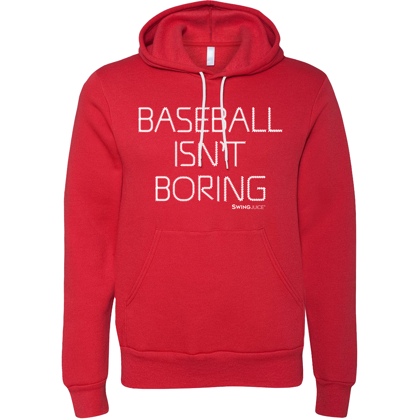 Baseball Official Baseball Isn't Boring Unisex Hoodie-Red