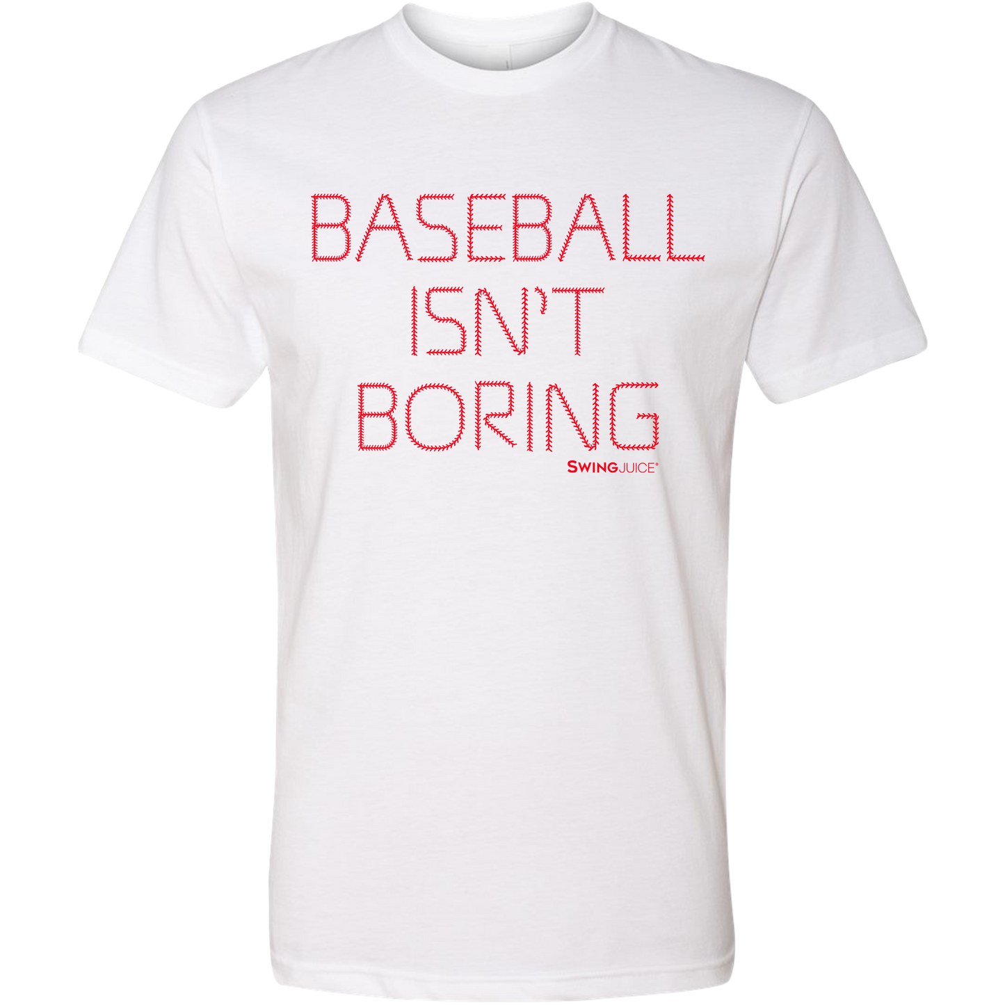 Official Baseball Isn't Boring Unisex T-Shirt-White