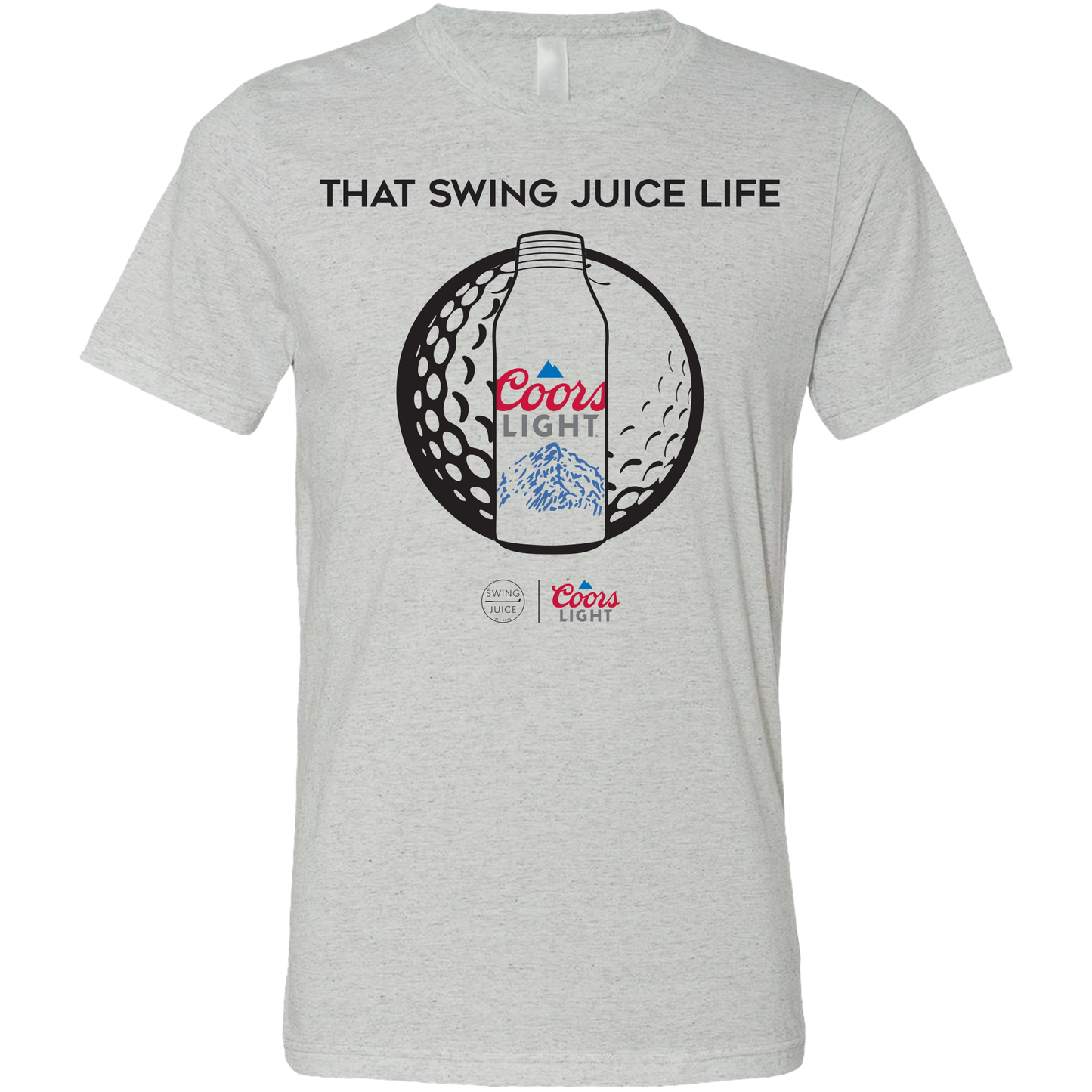 Golf Coors Light Unisex T-Shirt-Light Grey