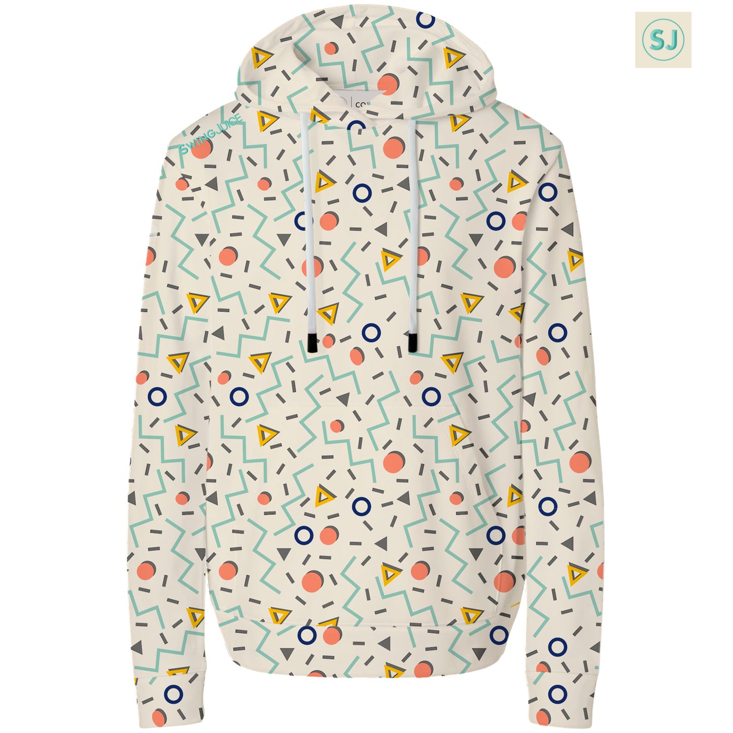 Golf Fresh Prints Men's Performance Hoodie-Ivory