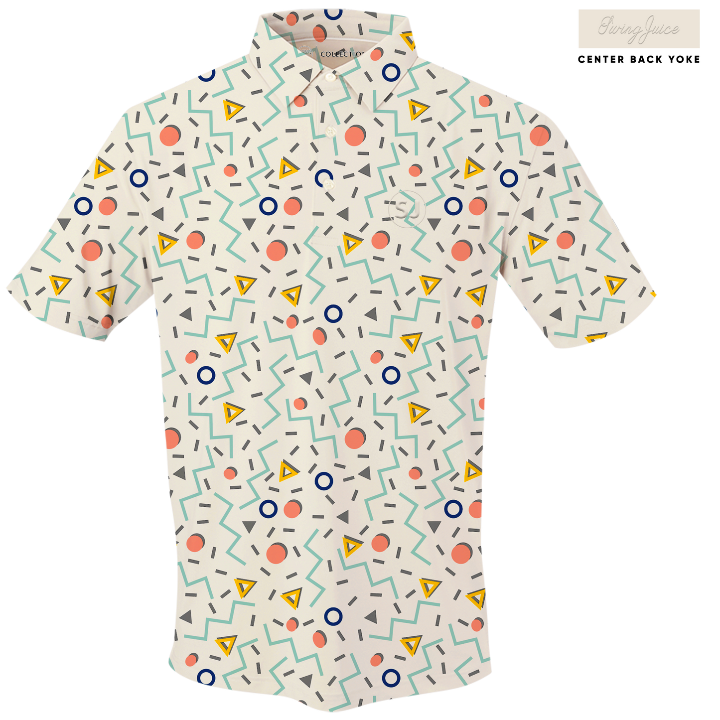 Golf Fresh Prints Men's Polo-Ivory