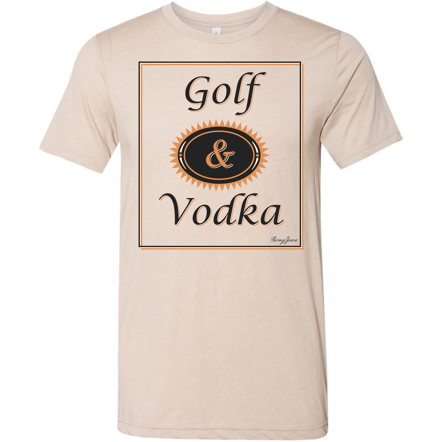 Golf & Craft Vodka Unisex T-Shirt-Tan