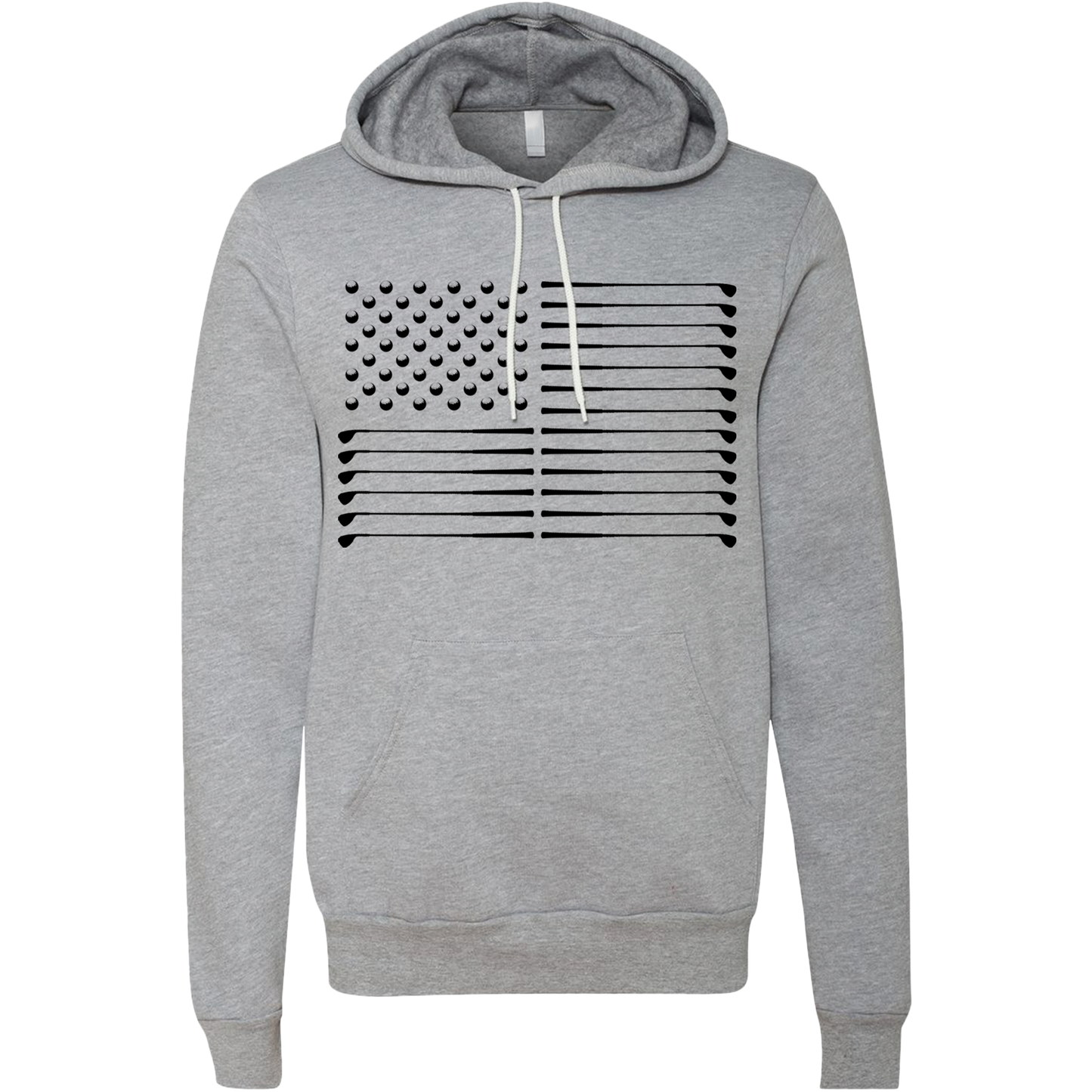 Golf Flag Unisex Hoodie-Grey