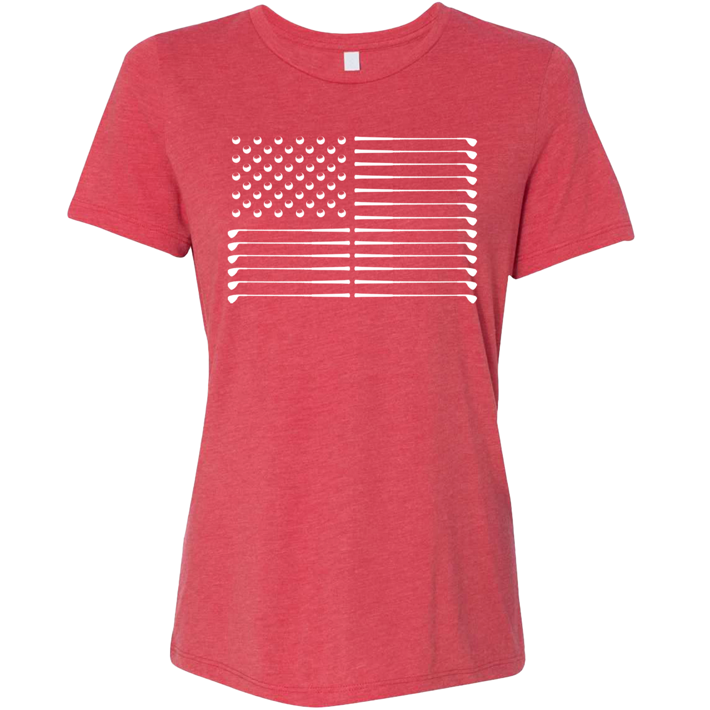 Golf Flag Women's T-Shirt-Red