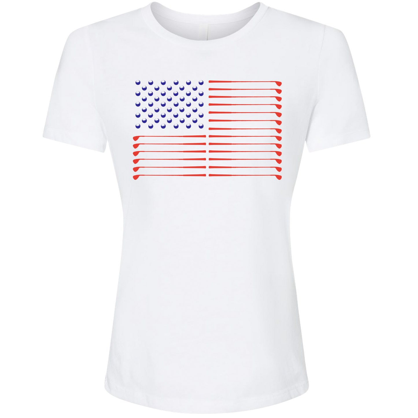 Golf Flag Women's T-Shirt-White