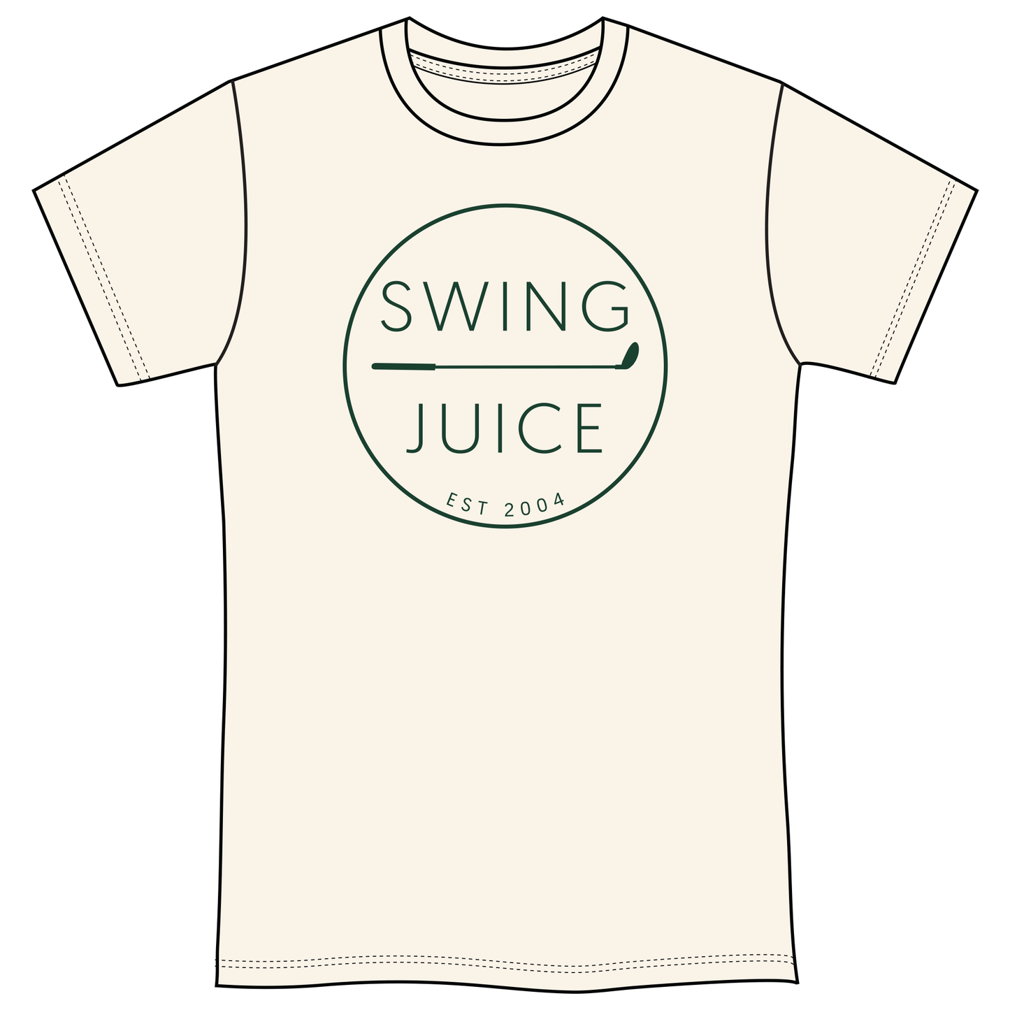 Golf Retro Unisex T-Shirt Natural-Natural