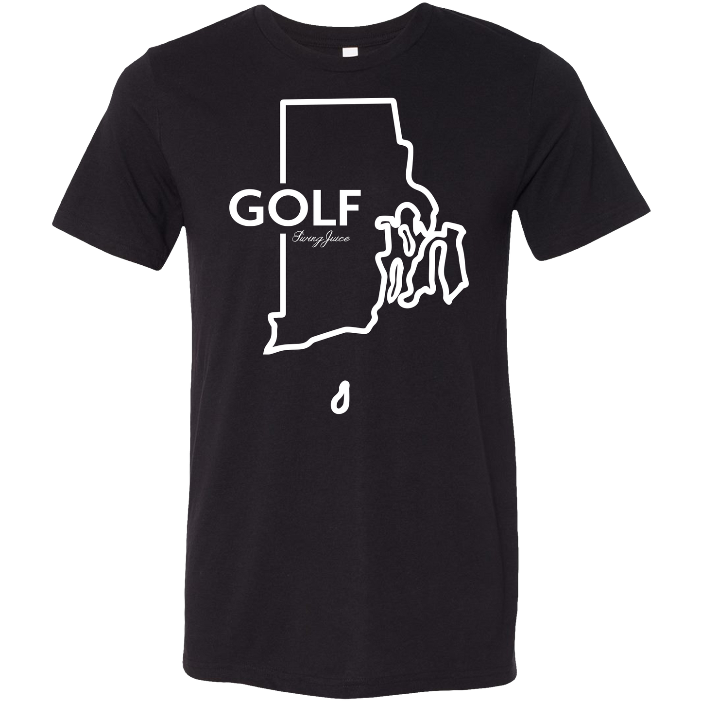 Golf Rhode Island Unisex T-Shirt-Black
