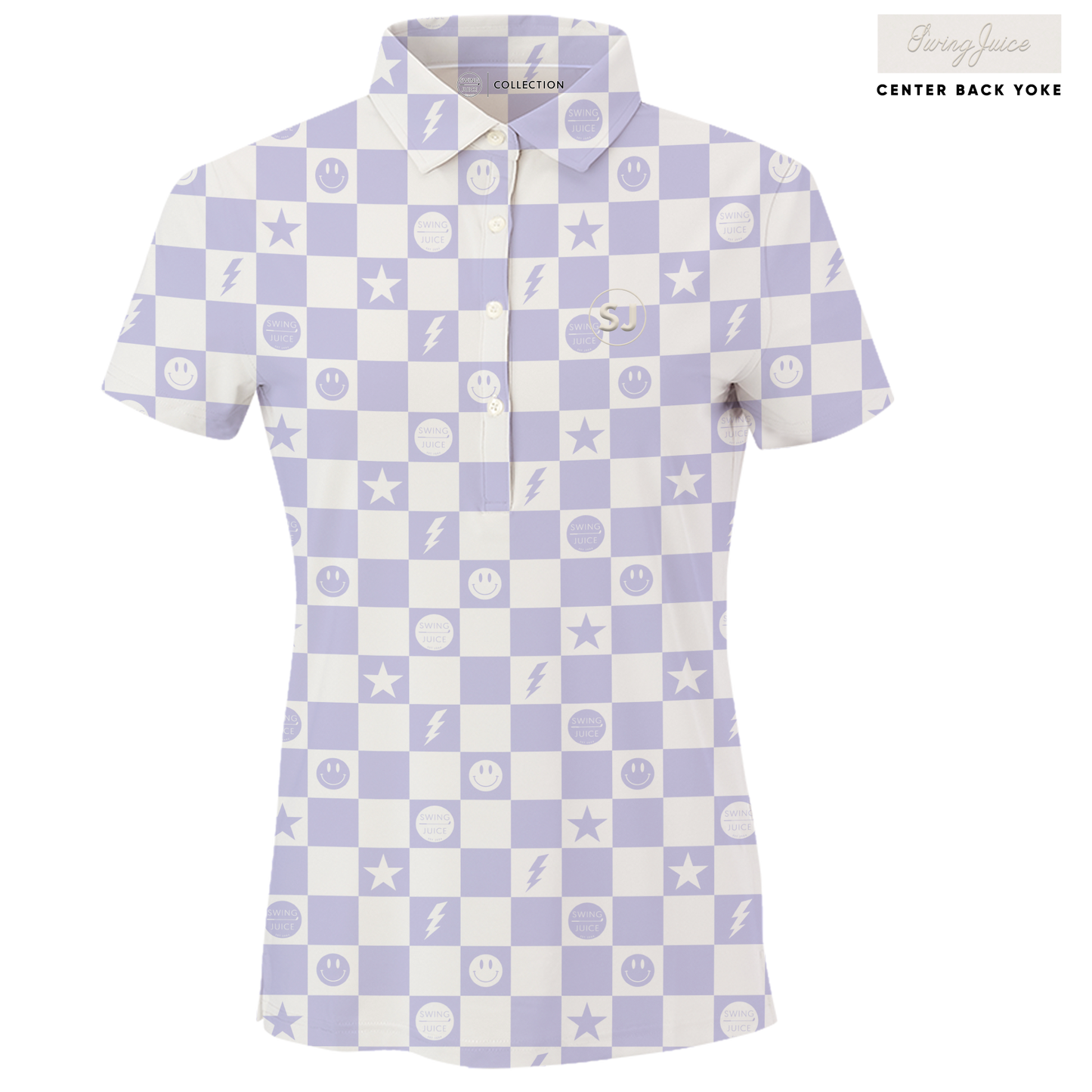 Golf Smiley Women's Polo-Ivory