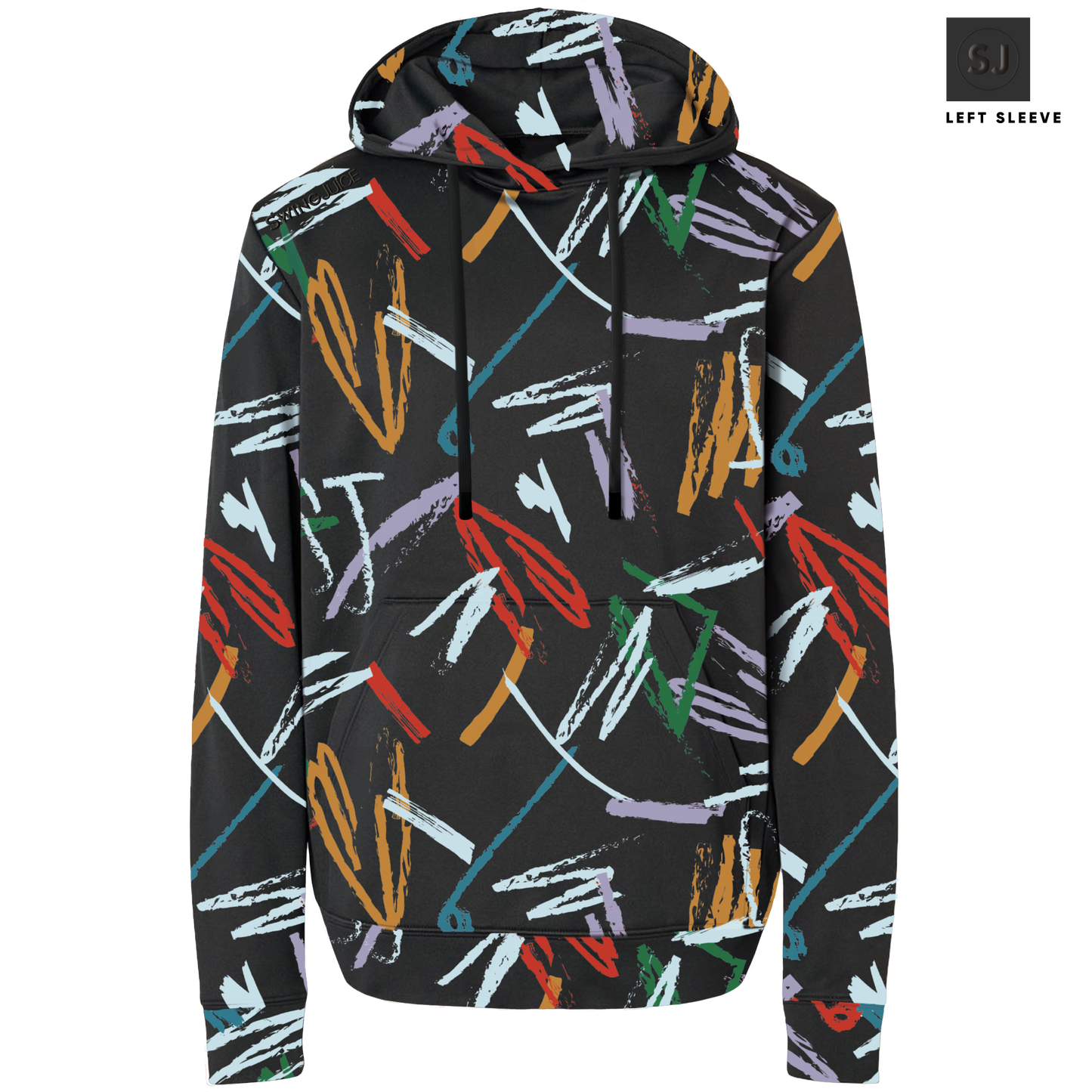 Golf Strokes Men's Performance Hoodie-Black