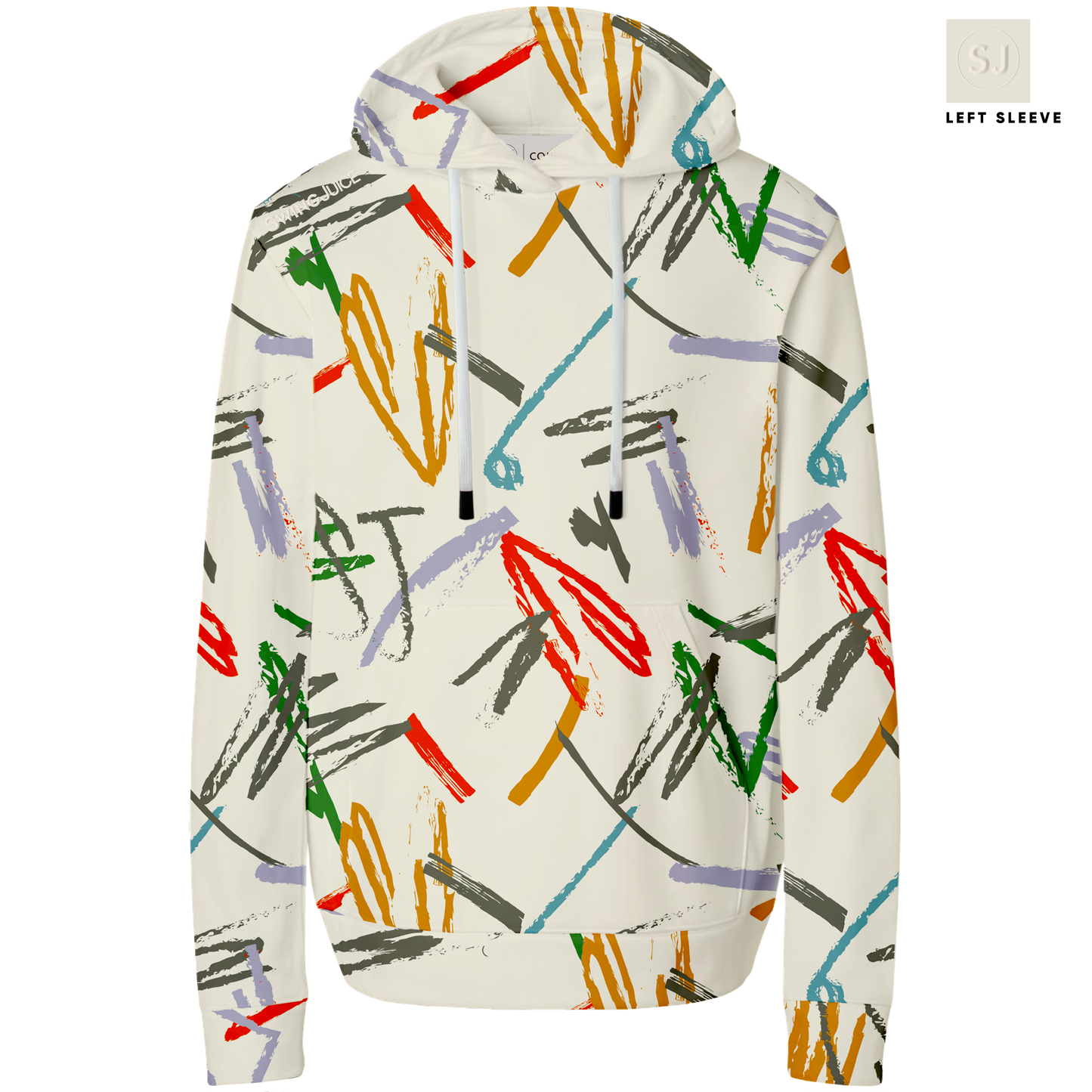 Golf Strokes Men's Performance Hoodie-Ivory