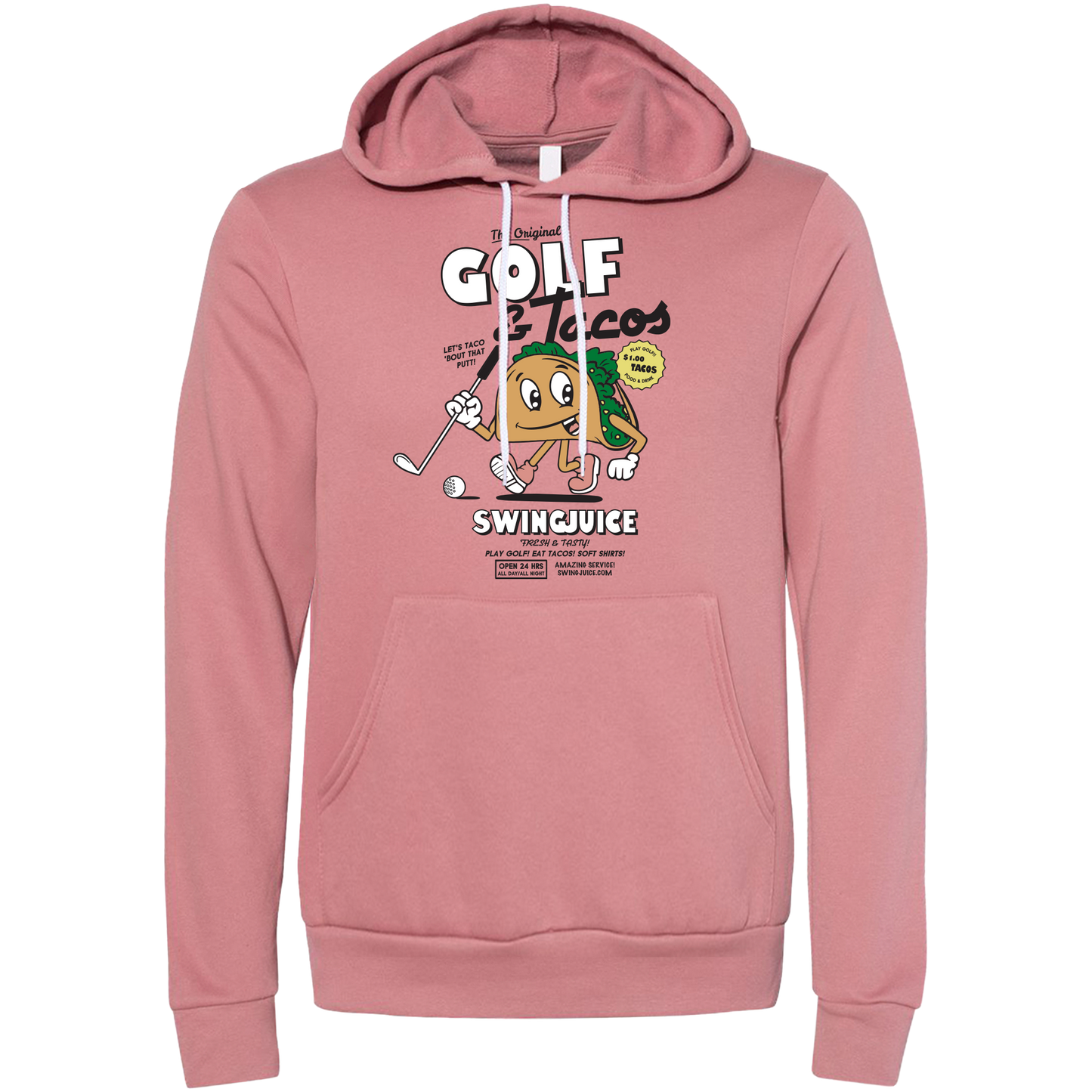 Golf & Tacos The Sequel Unisex Hoodie-Mauve