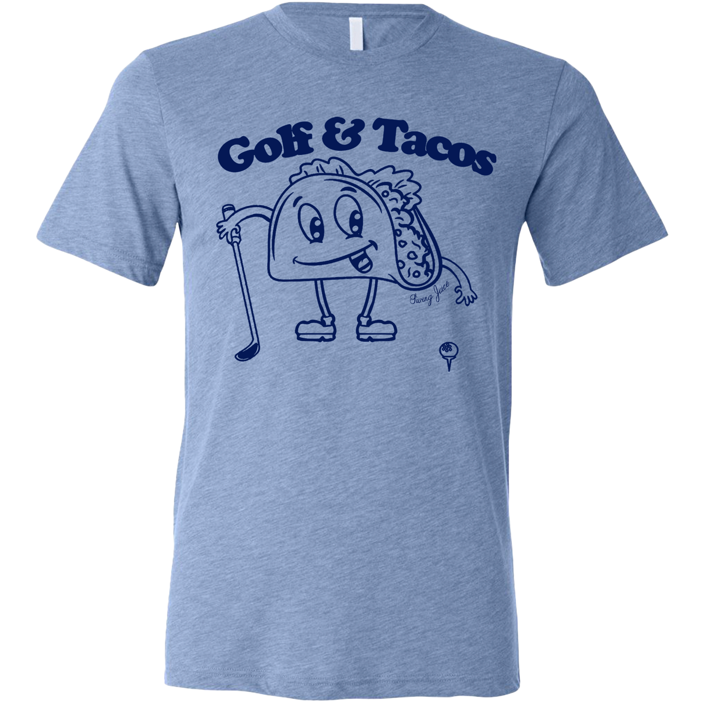 Golf & Tacos Unisex T-Shirt-Blue