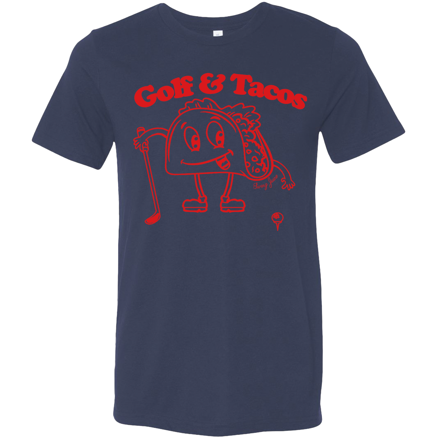 Golf & Tacos Unisex T-Shirt-Navy