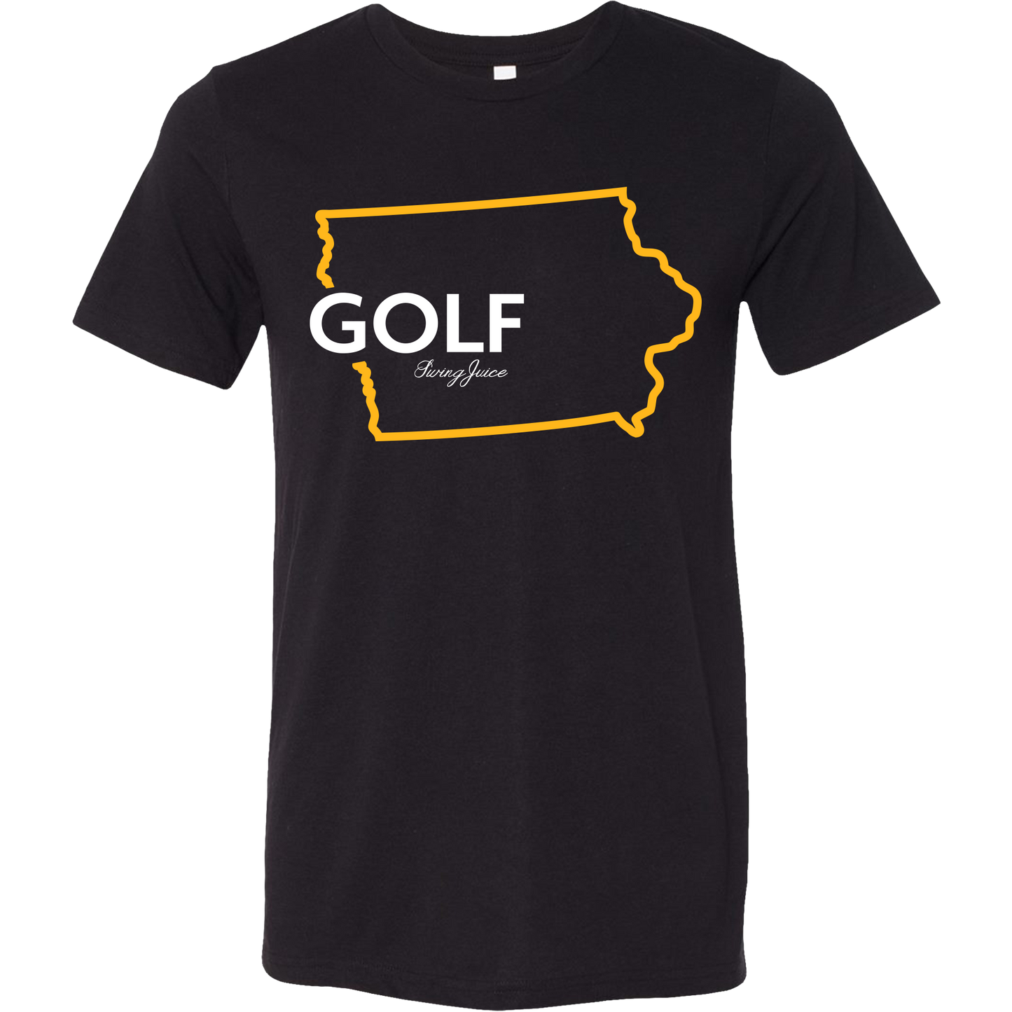 Golf Iowa Unisex T-Shirt-Black