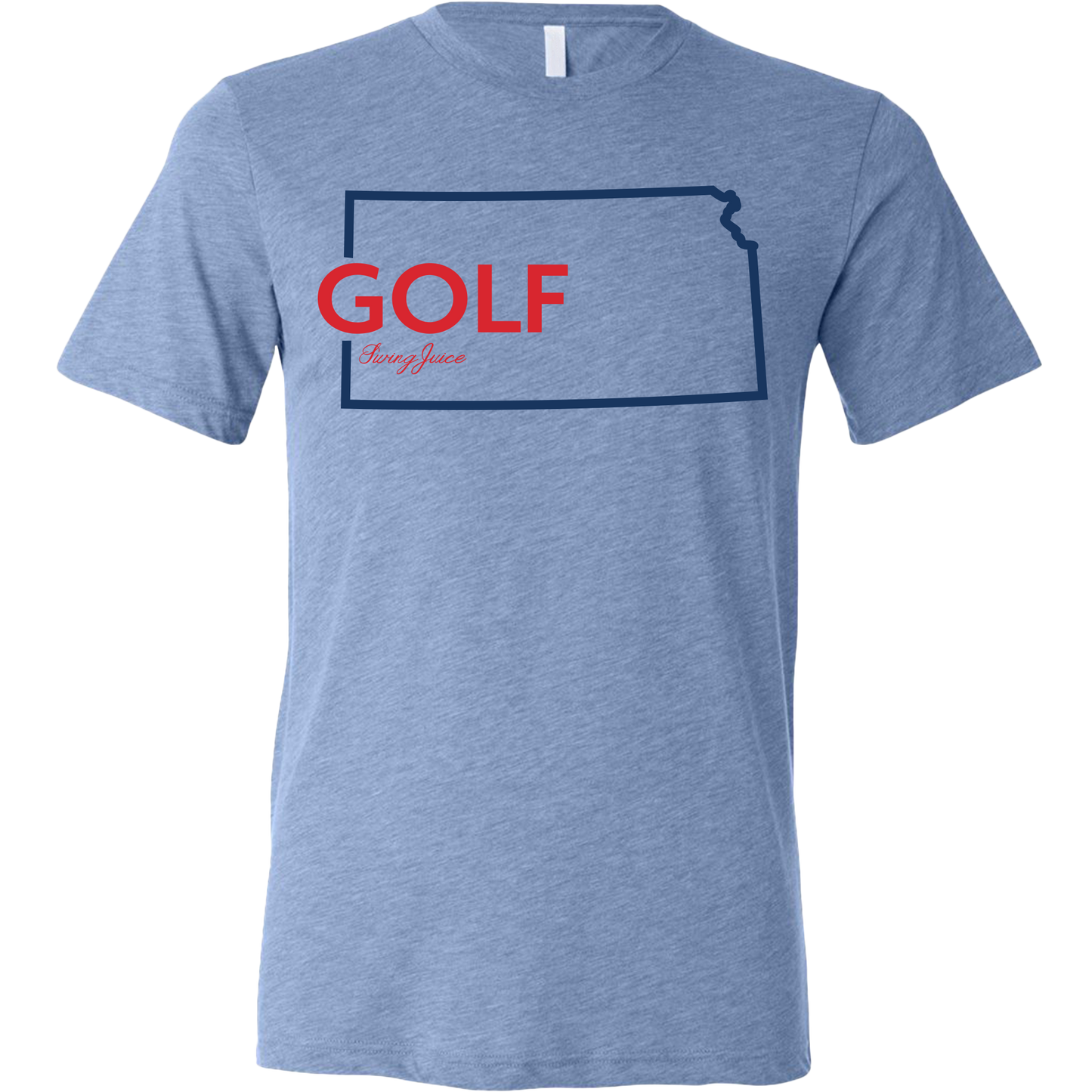 Golf Kansas Unisex T-Shirt-Blue