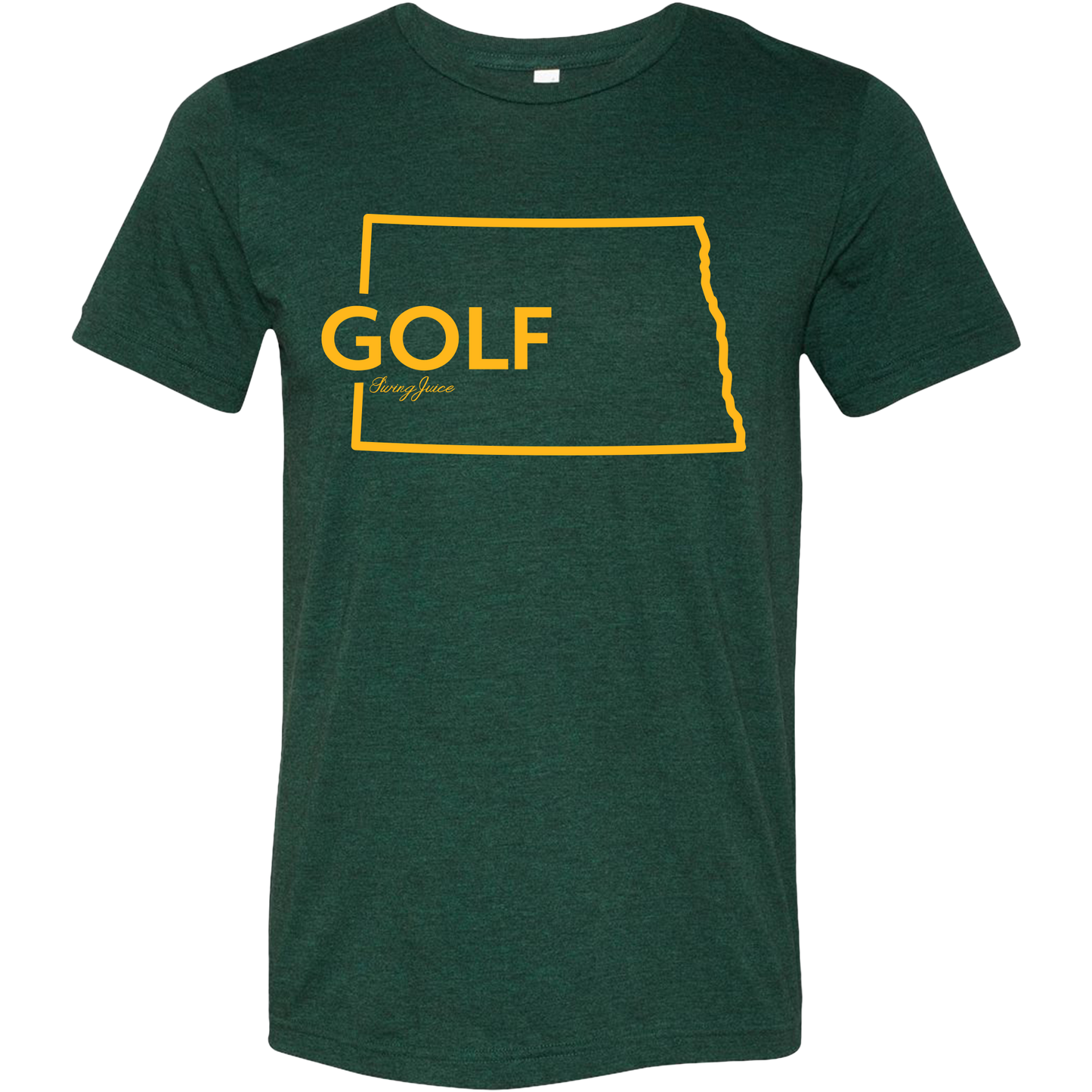 Golf North Dakota Unisex T-Shirt-Emerald Green
