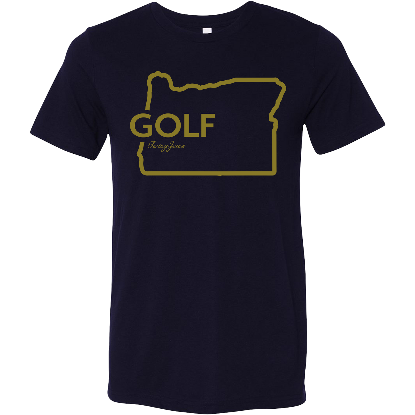 Golf Oregon Unisex T-Shirt-Navy