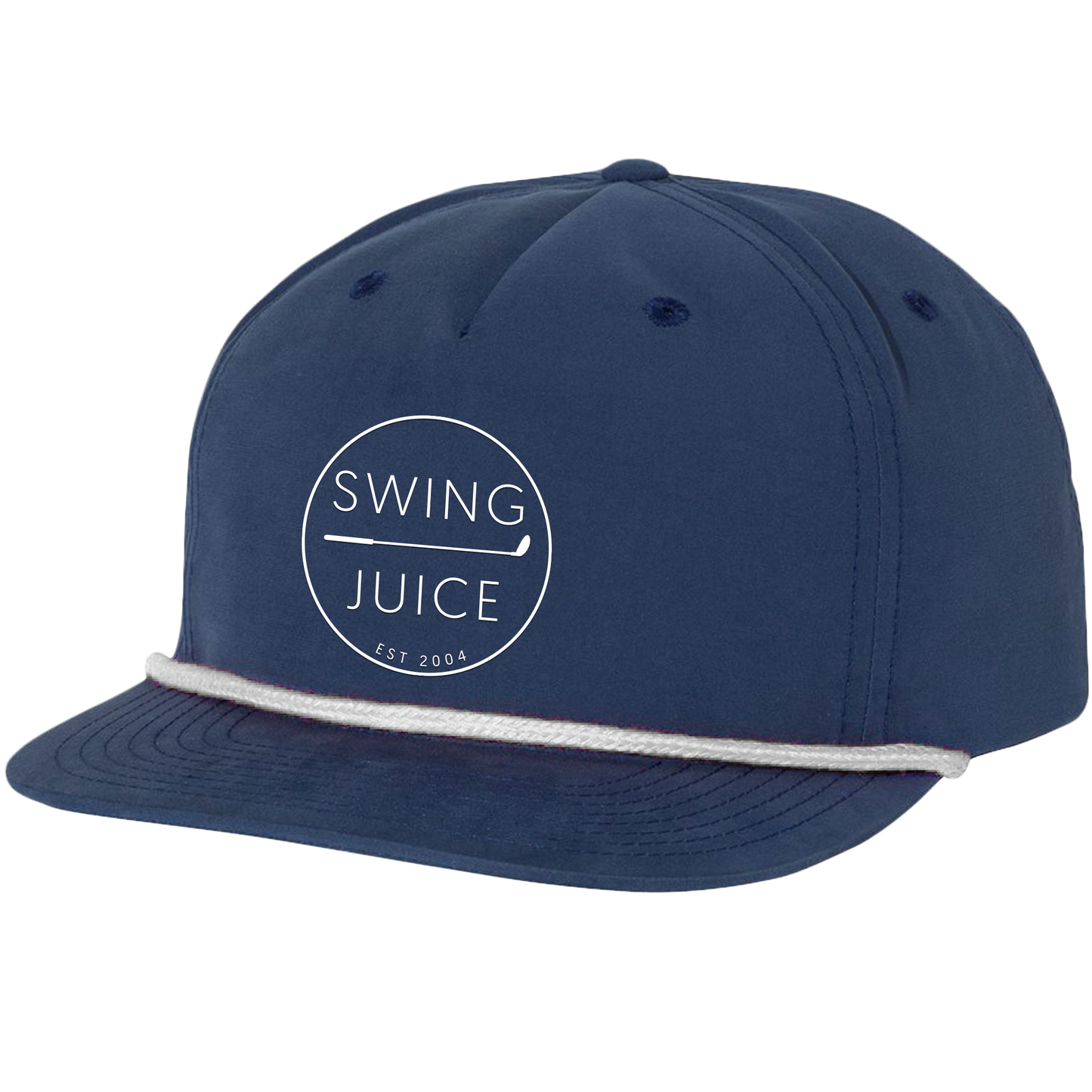 Golf Retro Unisex Rope Hat-Navy White