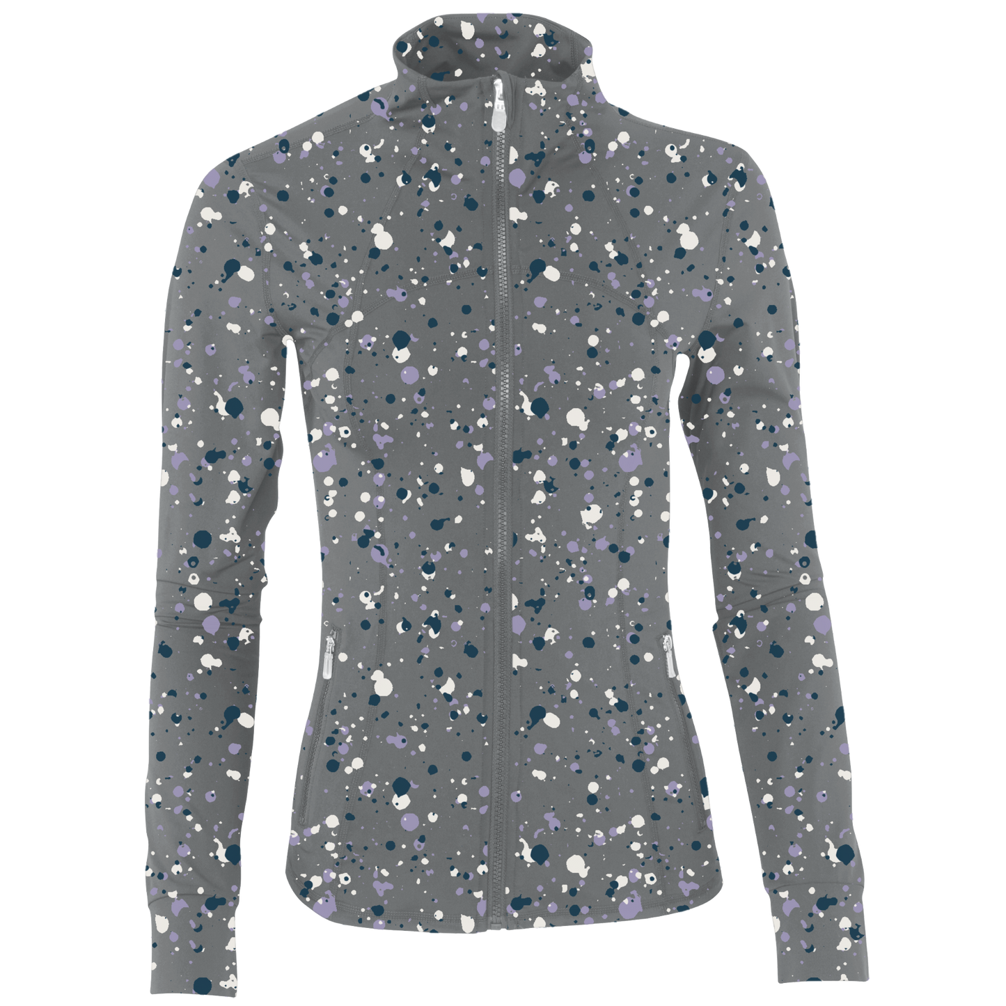 Golf Splatter Women's Full Zip-Cool Grey