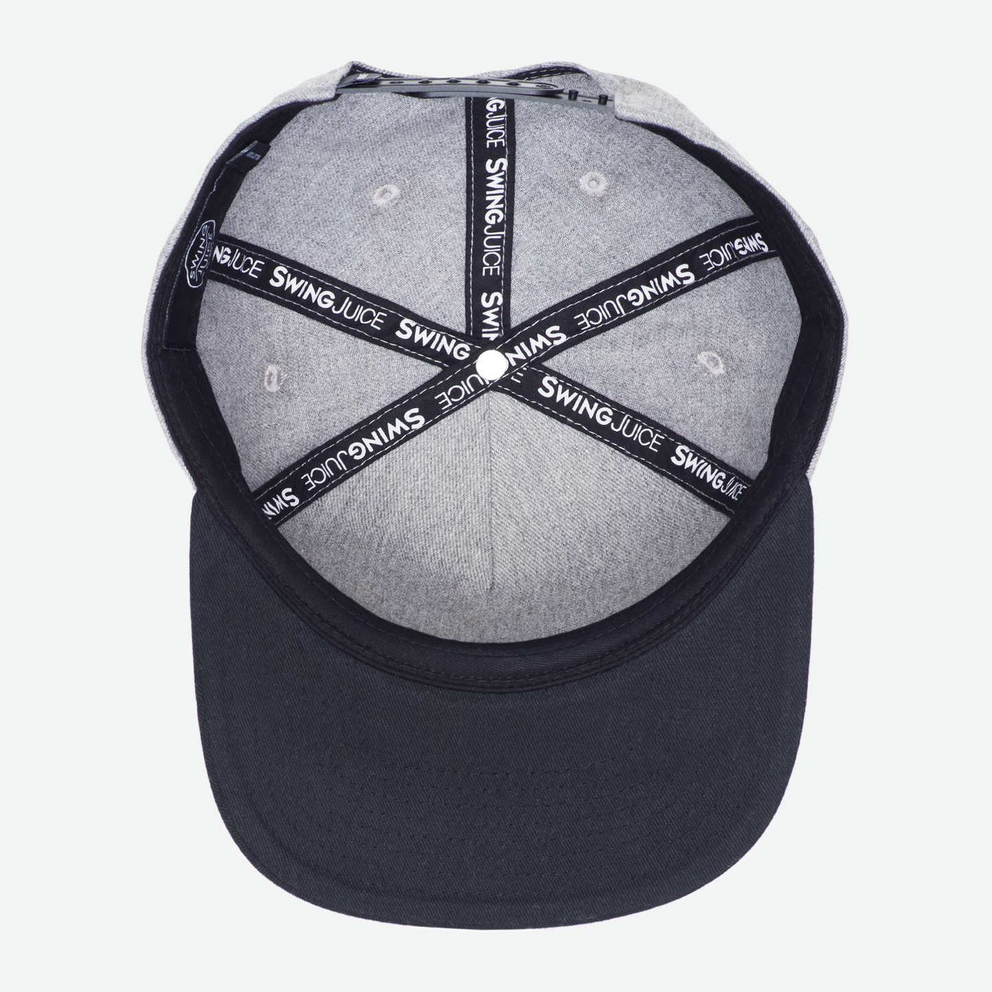 Golf 8-Bit Unisex Snapback Hat-Heather Grey