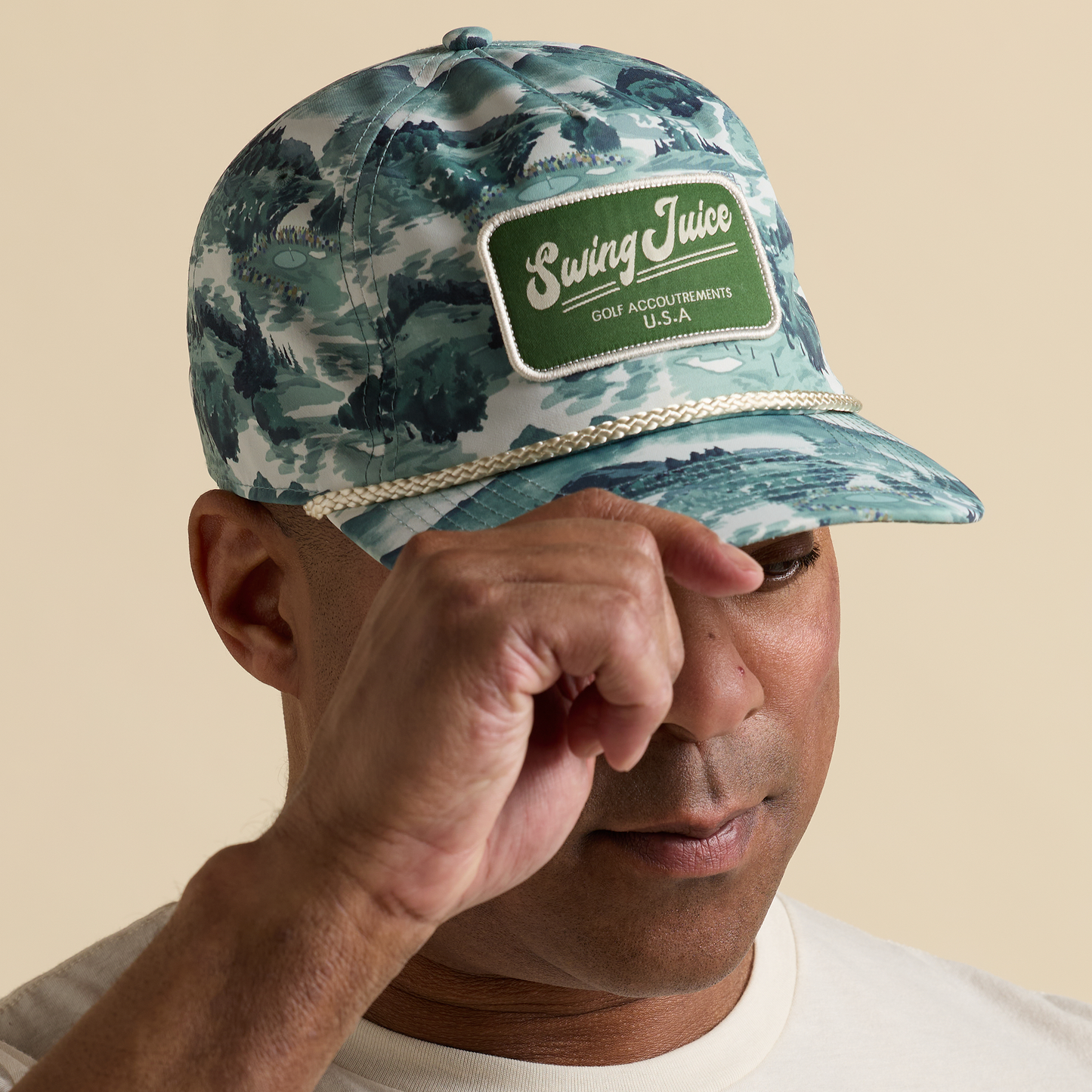 Georgia Landscape Rope Hat Green O/S