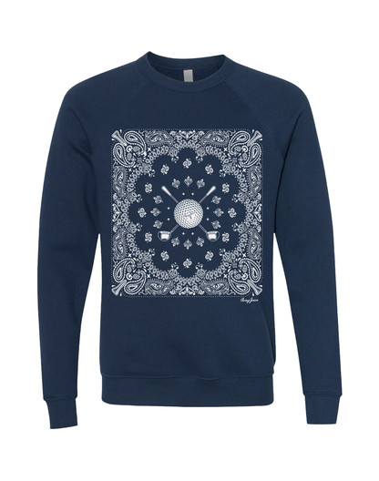 Golf Bandana Unisex Sweatshirt-Navy