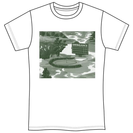 Golf Georgia Landscape Unisex T-Shirt-White