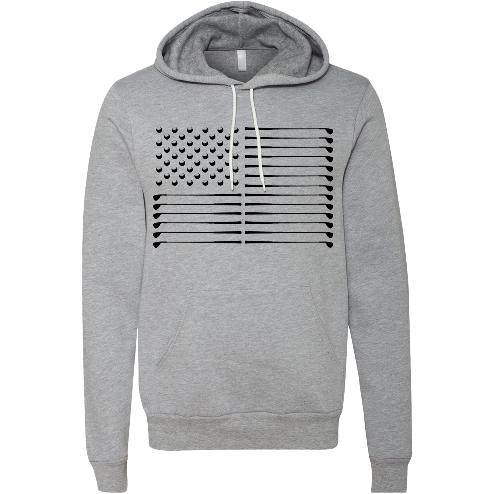 Golf Flag Unisex Hoodie-Grey