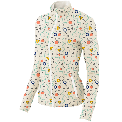 Golf Fresh Prints Women's Full Zip-Ivory