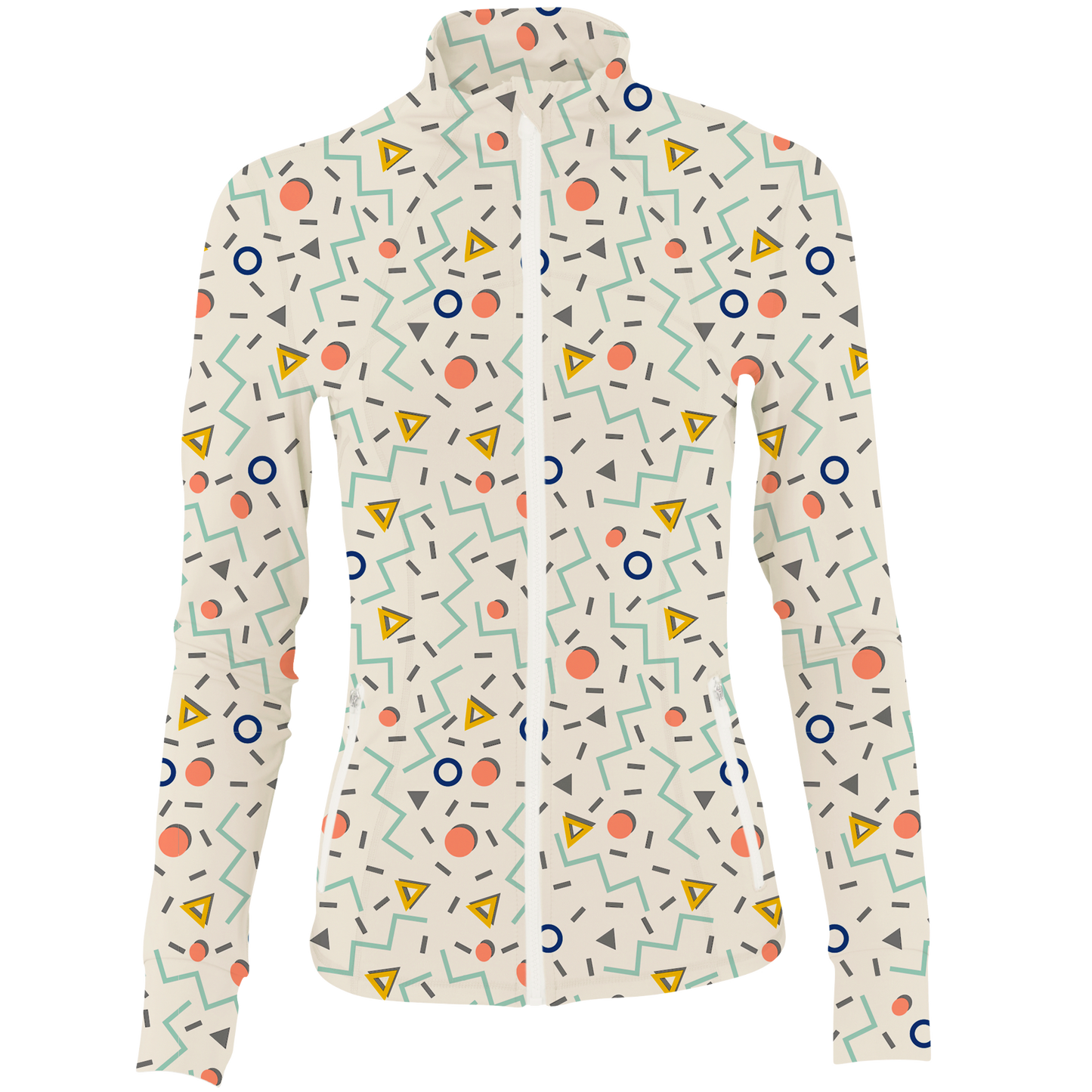 Golf Fresh Prints Women's Full Zip-Ivory